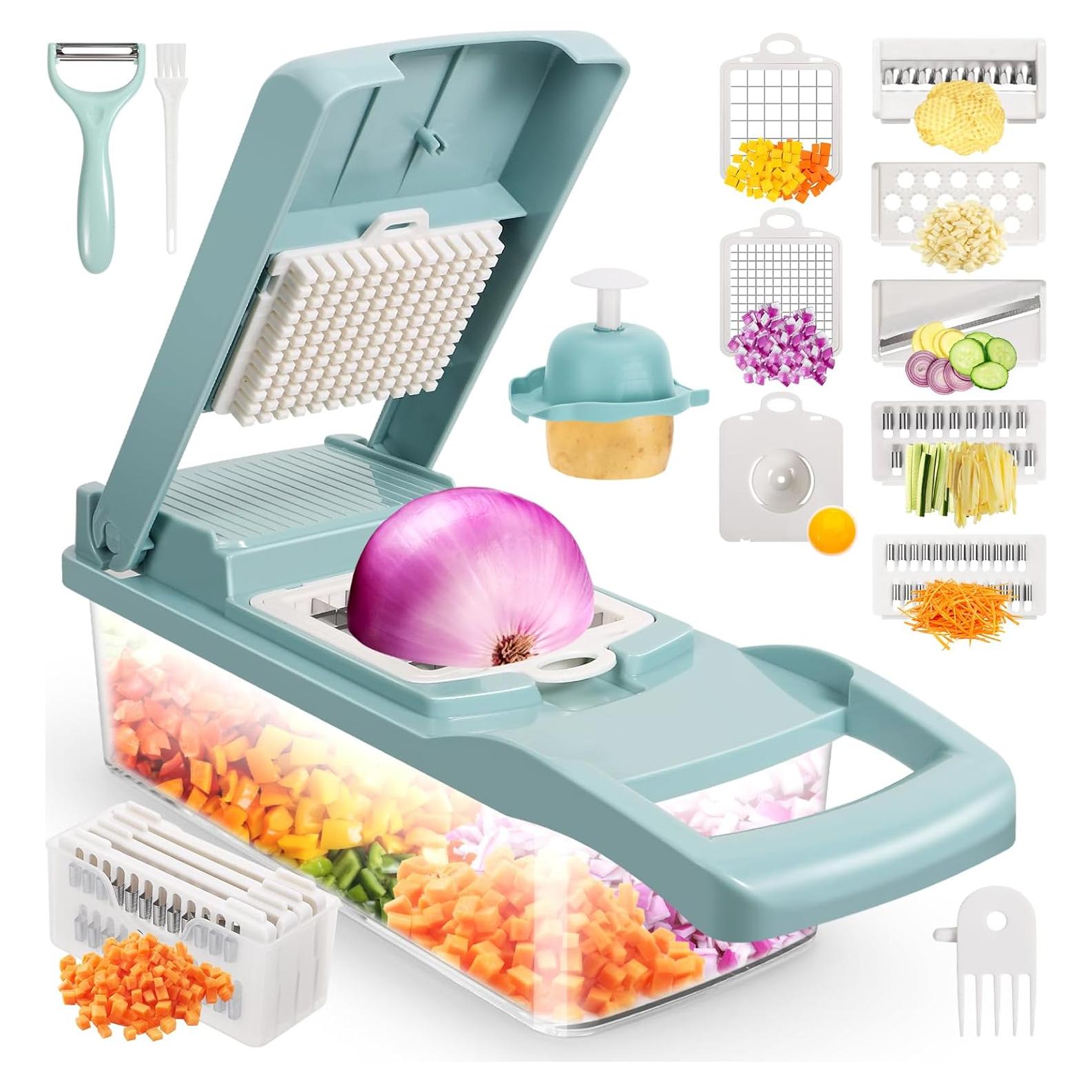 Picador de Verduras Senbowe Acero Inoxidable 8 Cuchillas 0.84 kg