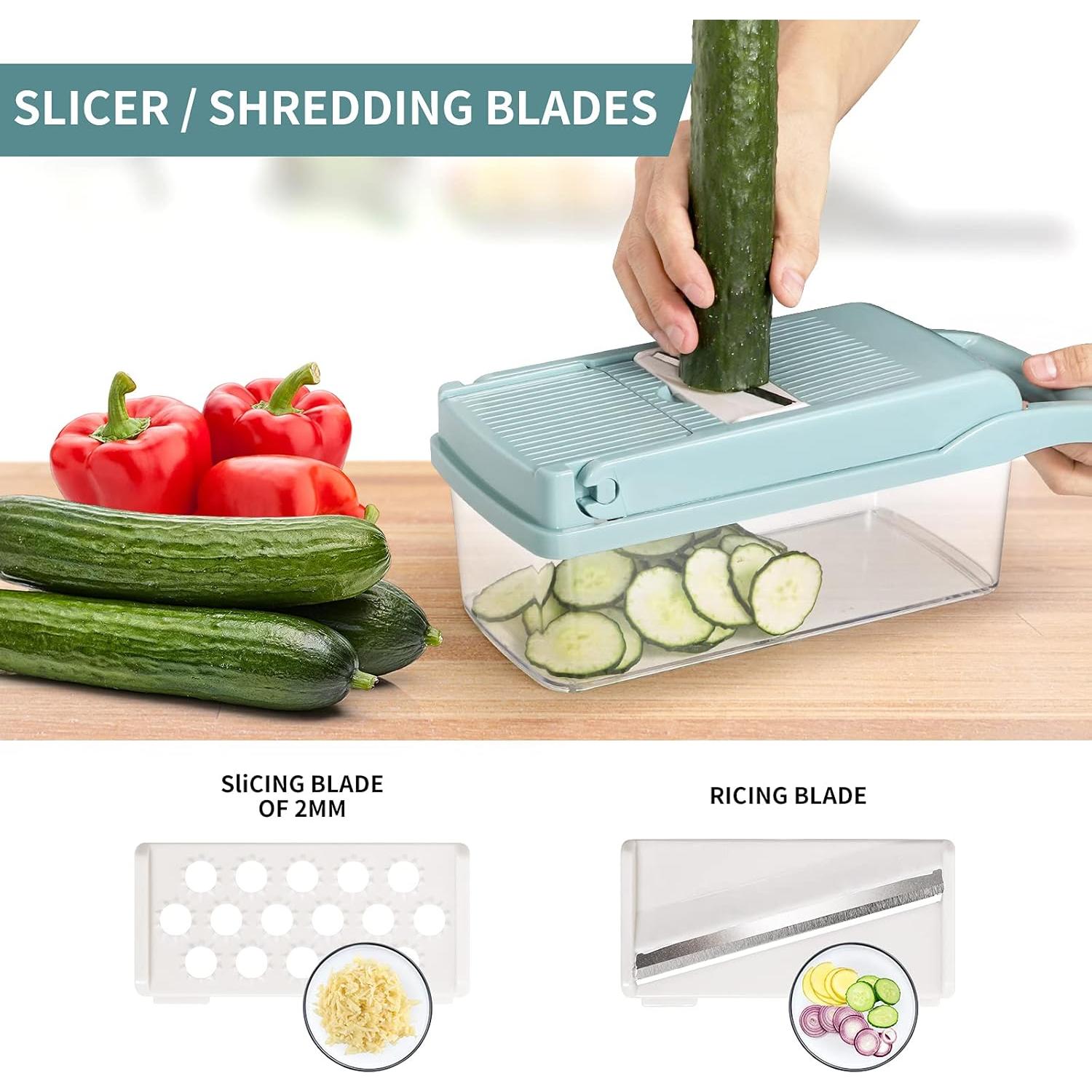 Picador de Verduras Senbowe Acero Inoxidable 8 Cuchillas 0.84 kg