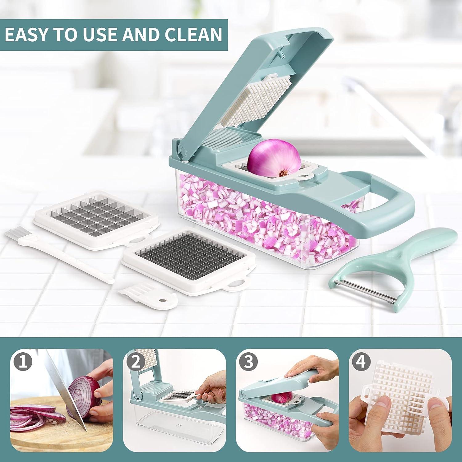 Picador de Verduras Senbowe Acero Inoxidable 8 Cuchillas 0.84 kg