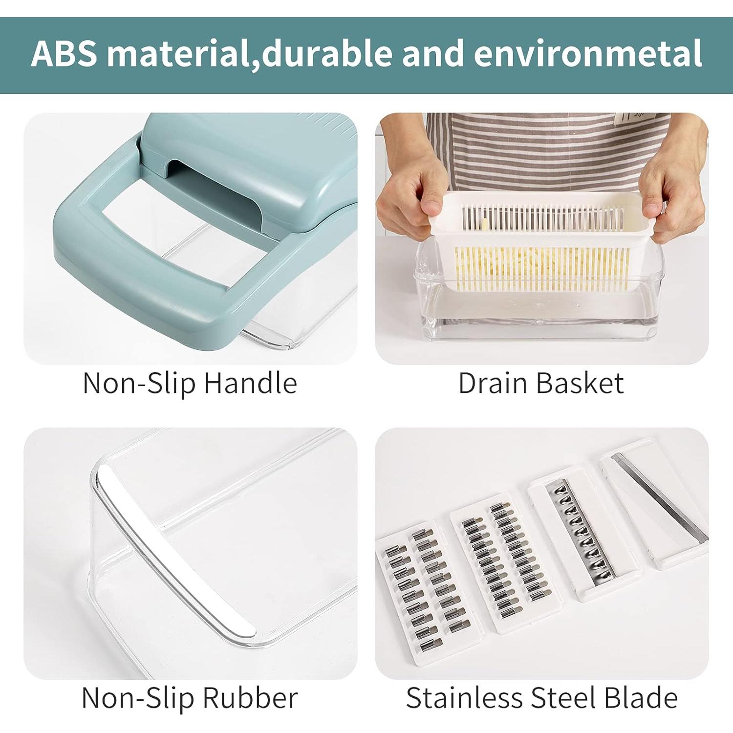 Picador de Verduras Senbowe Acero Inoxidable 8 Cuchillas 0.84 kg