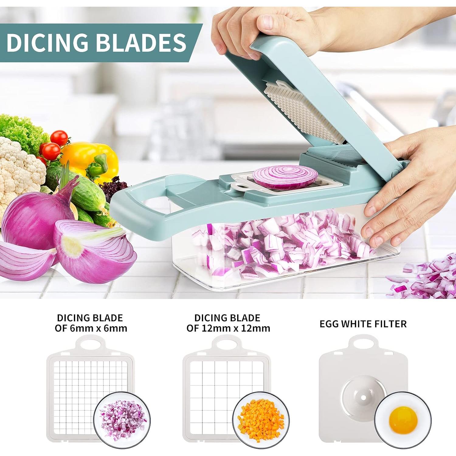 Picador de Verduras Senbowe Acero Inoxidable 8 Cuchillas 0.84 kg