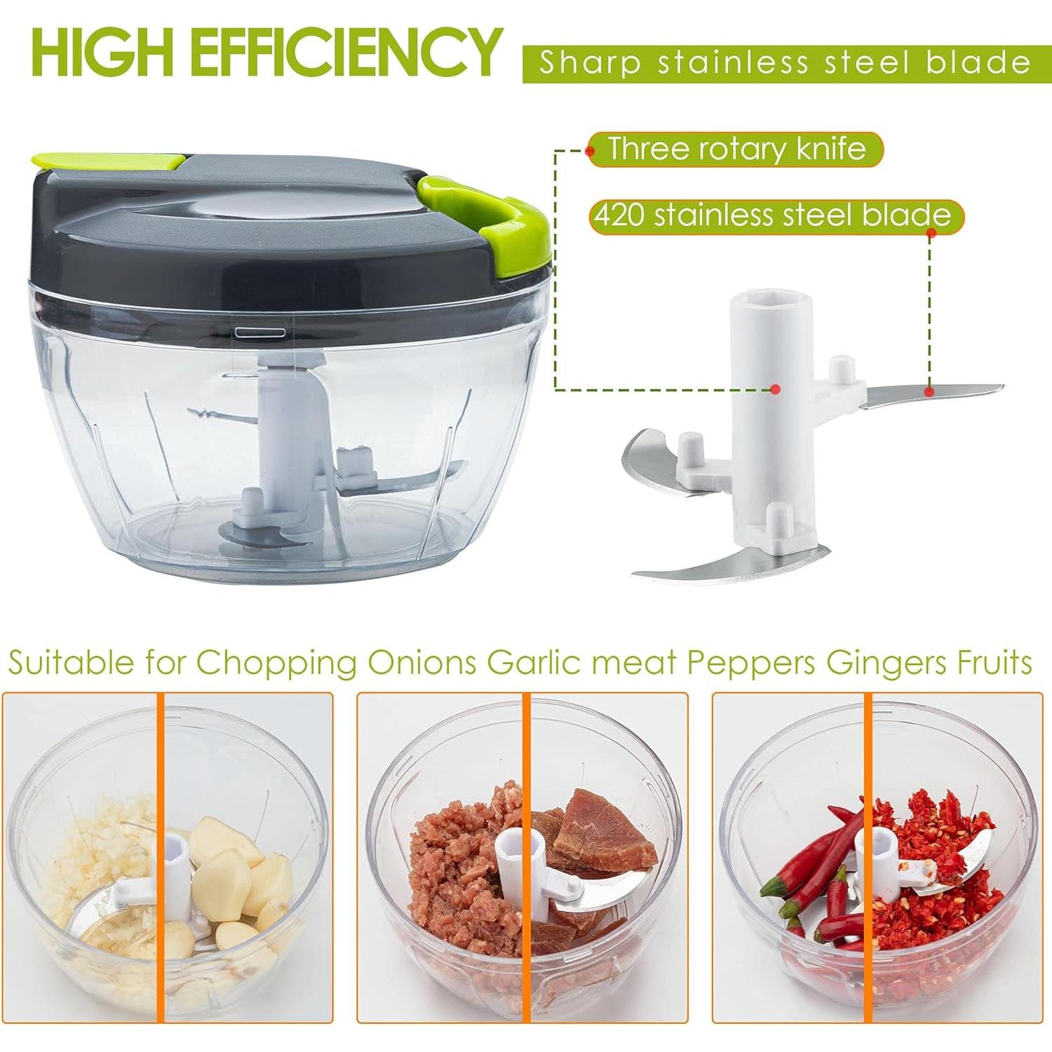 Picador de Verduras Manual Sifenma 500ml Verde