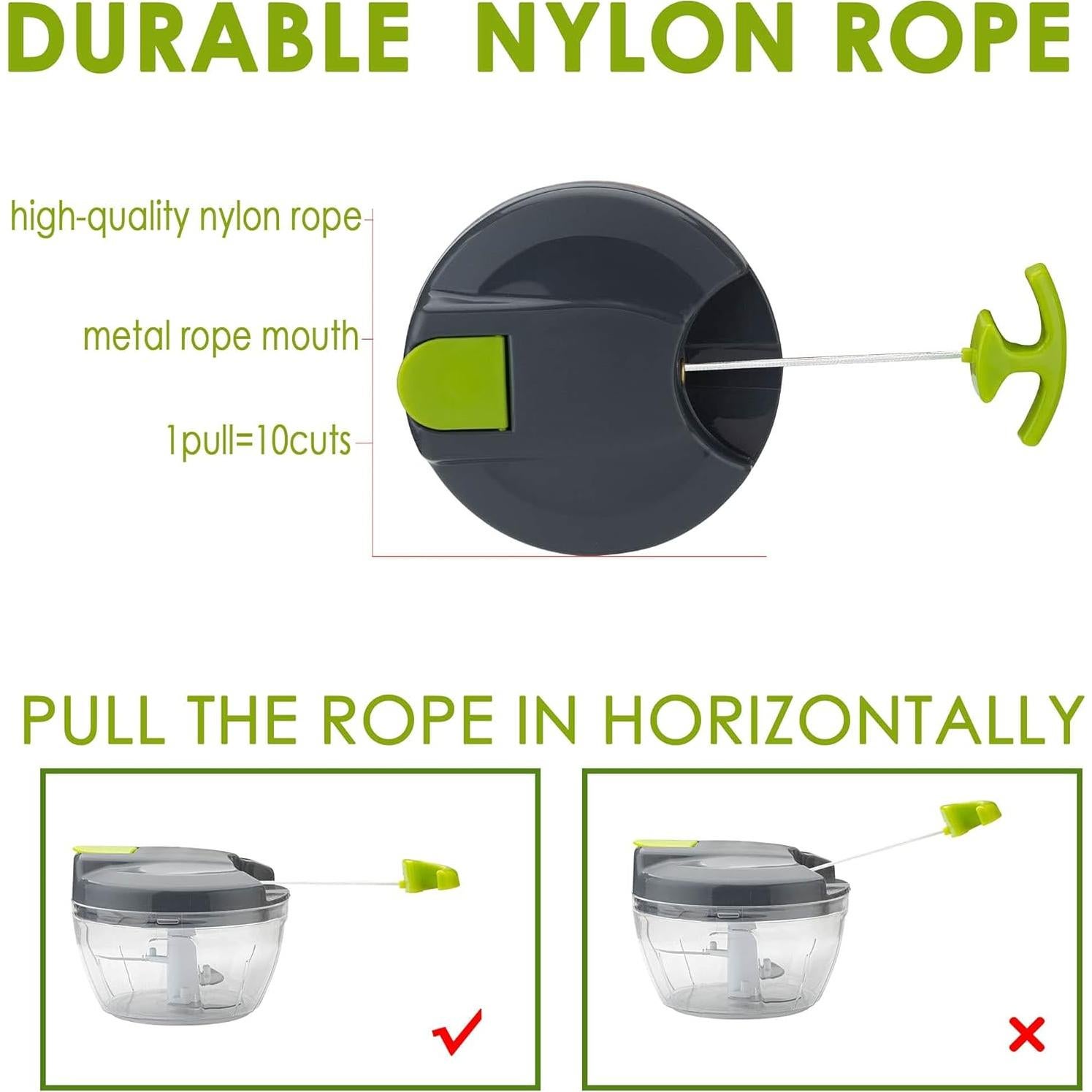 Picador de Verduras Manual Sifenma 500ml Verde