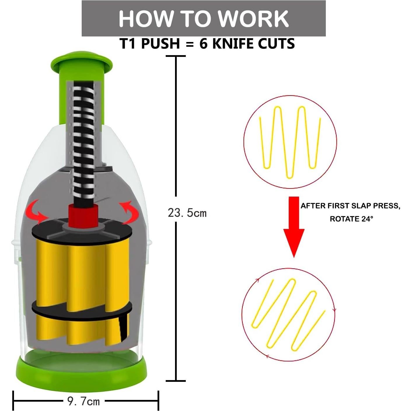 Picador de Comida Manual GProME - Picador de Verduras Grande
