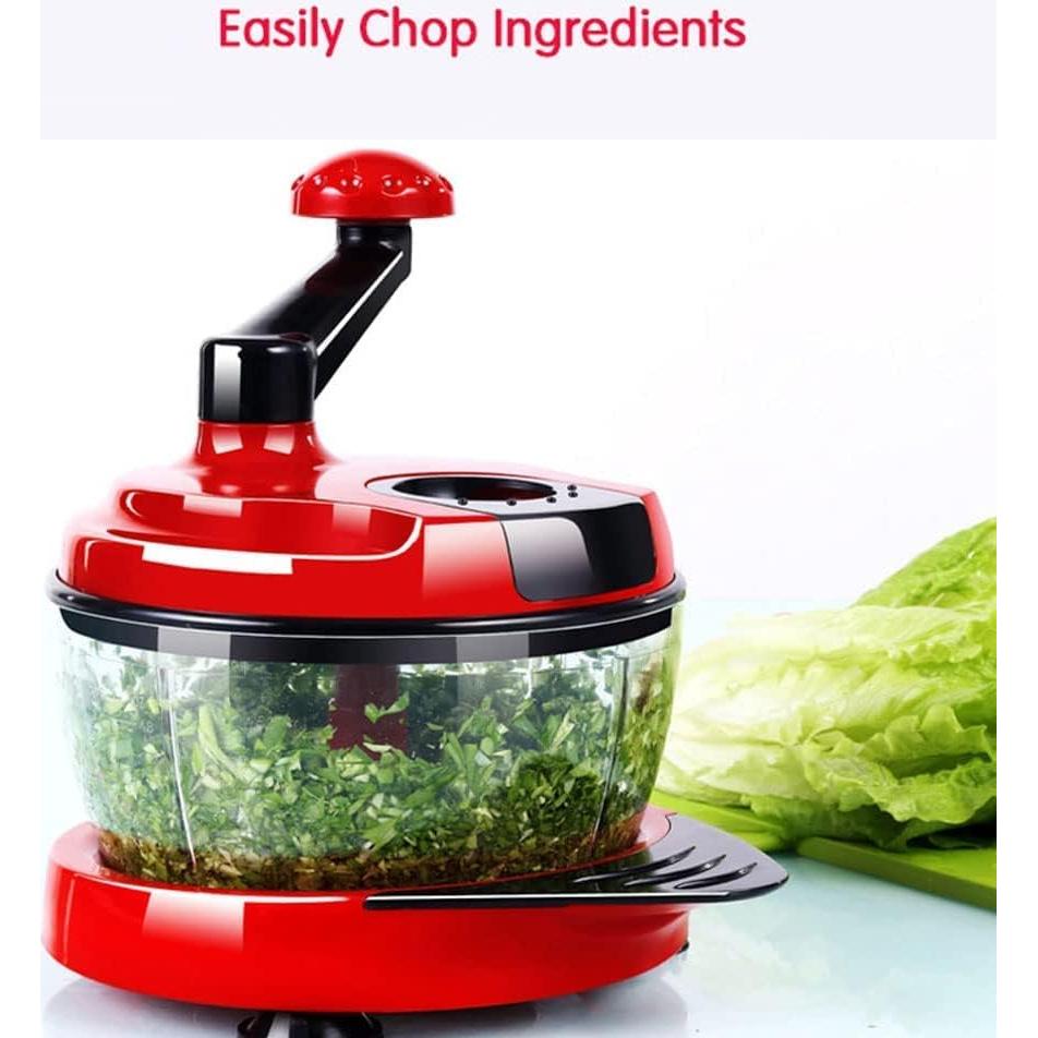 Procesador de Alimentos Manual ZABBOW 1.5L Picador de Verduras