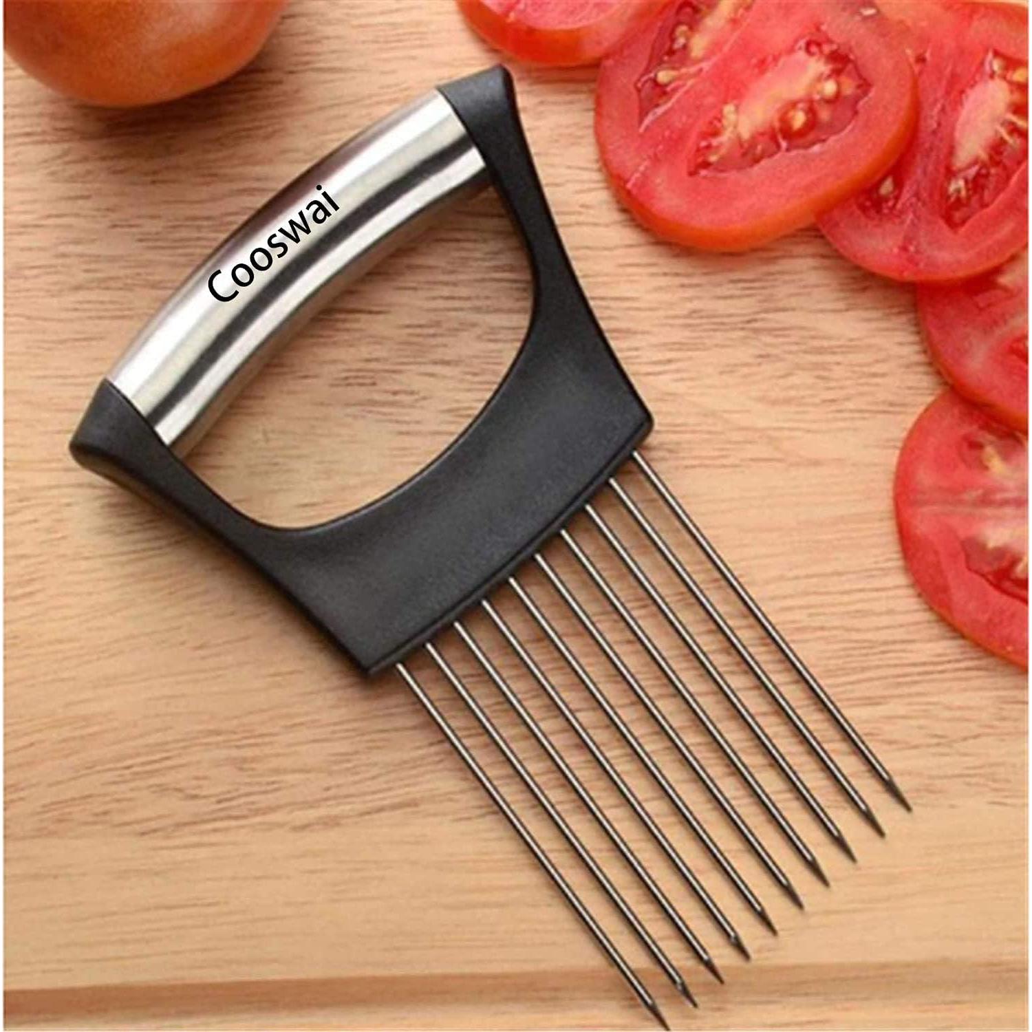 Cortador de Cebolla Cooswai Acero Inoxidable 1PC Multiusos