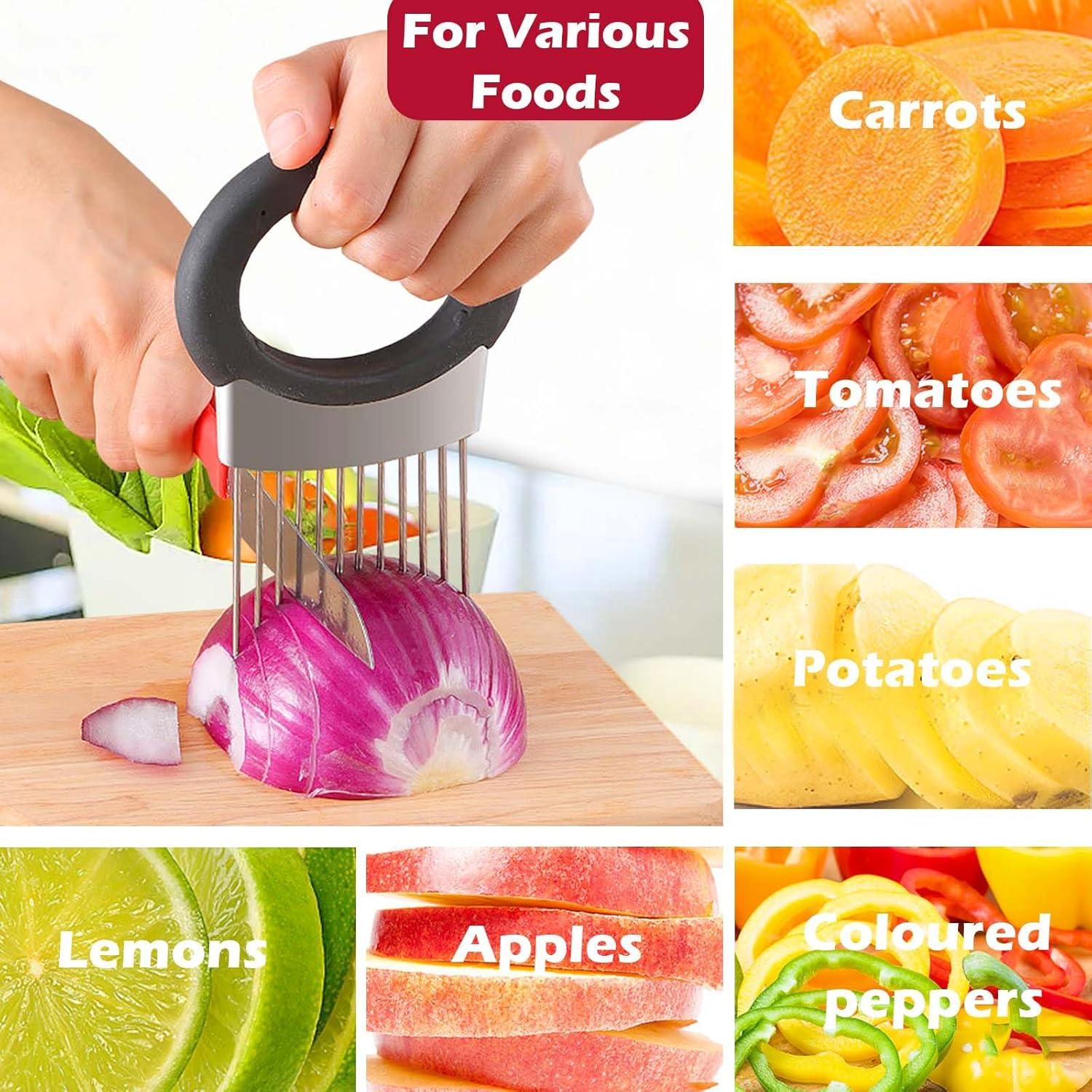 Cortador de Cebolla JAYVAR Acero Inoxidable 12.7x7.6cm