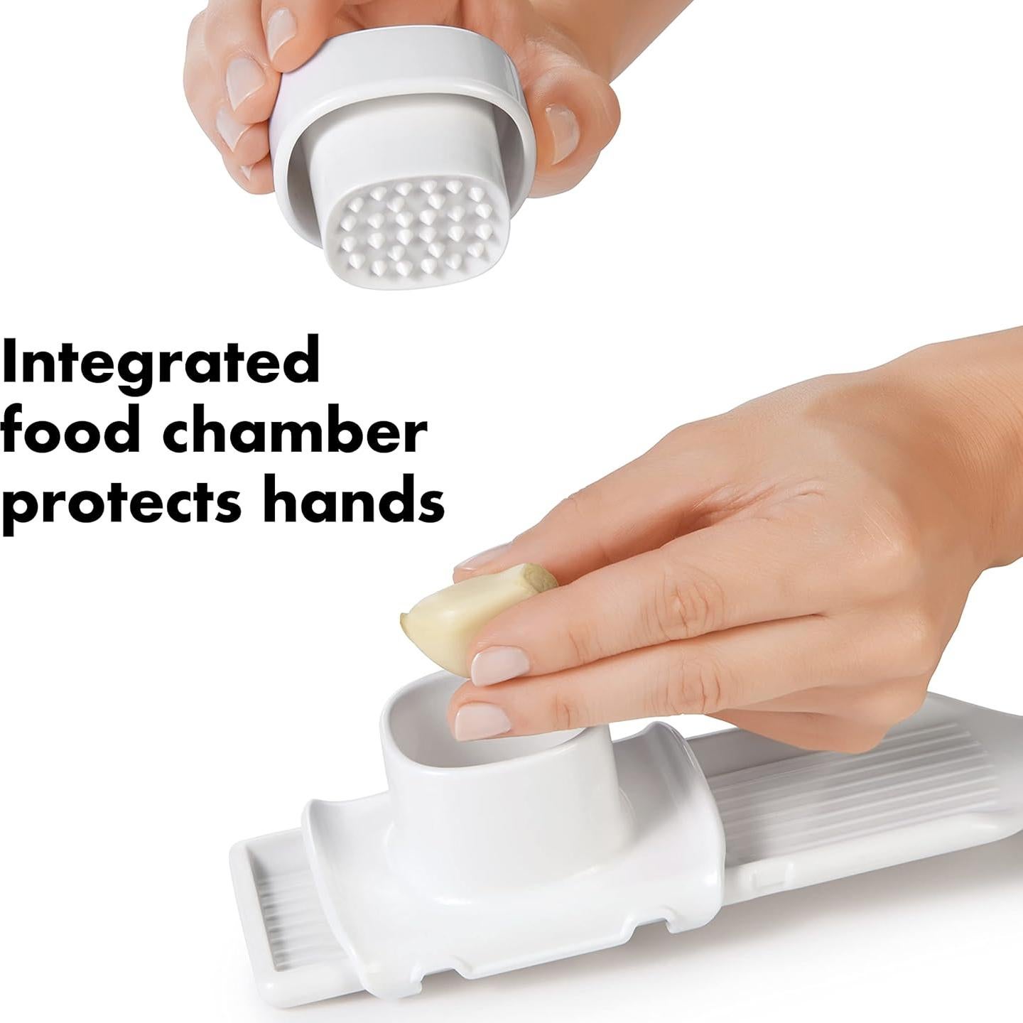 Cortador de Ajo OXO Good Grips Acero Inoxidable Blanco