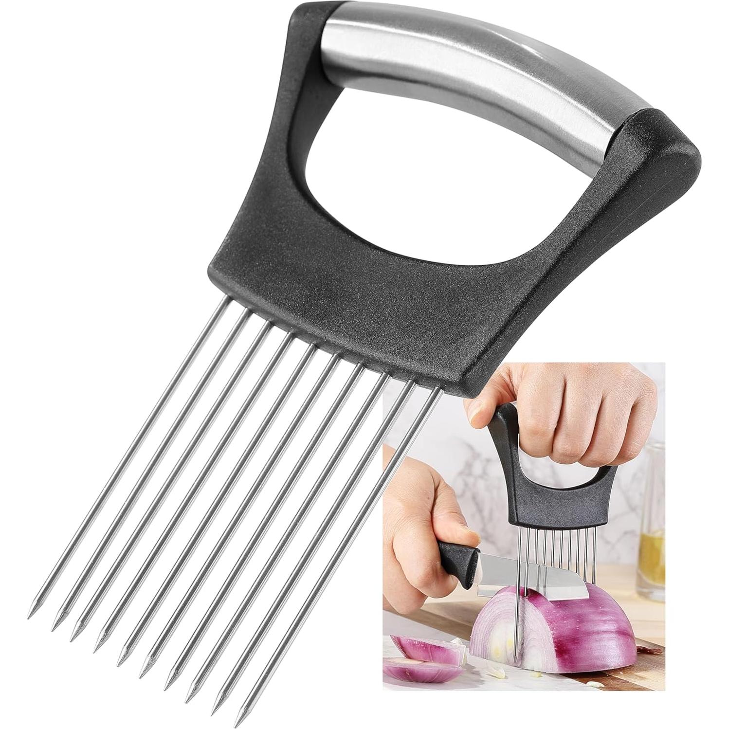 Cortador de Cebolla Mumulo de Acero Inoxidable con Cubierta