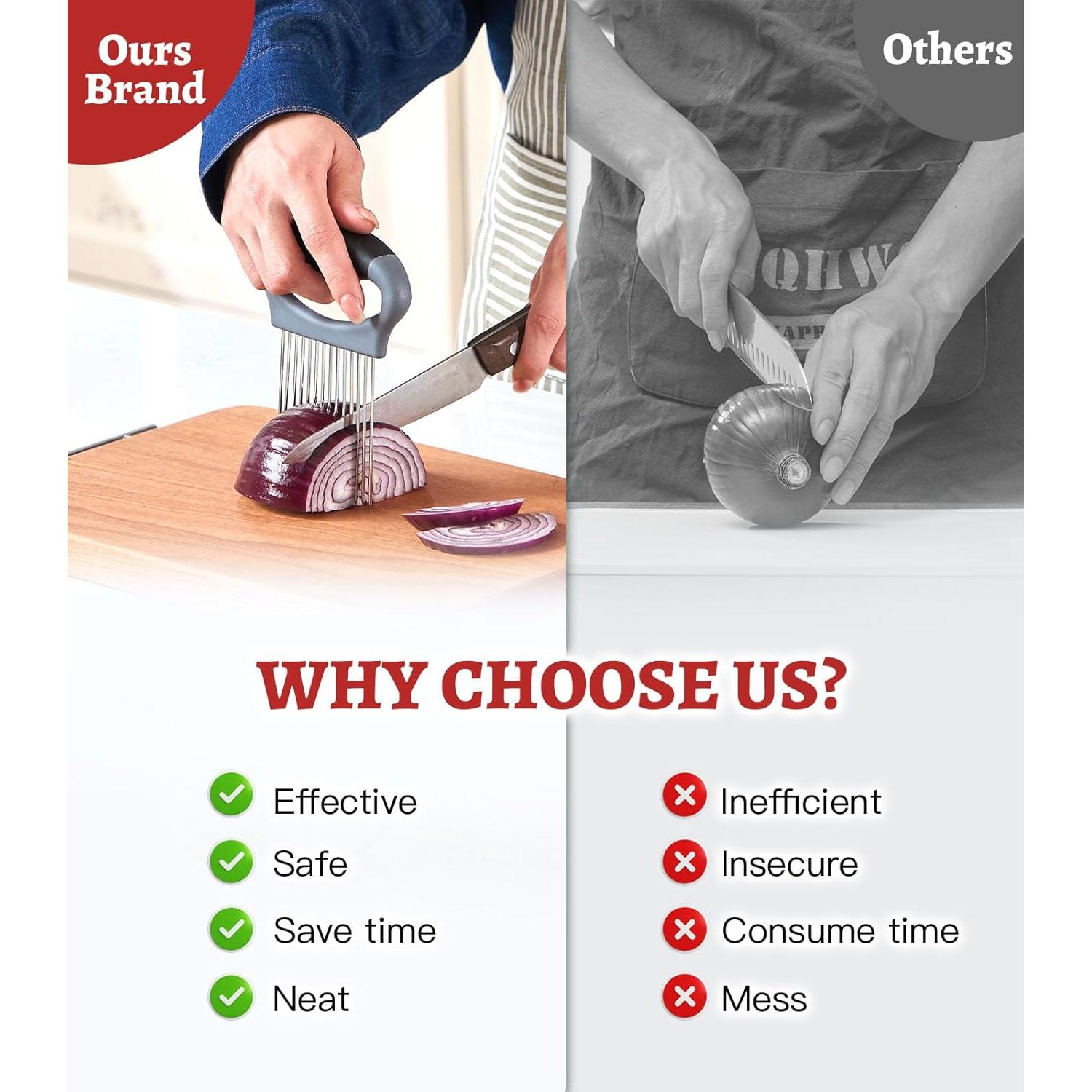 Cortador de Cebolla PRO YUNHOME - Acero Inoxidable, 8.6 cm