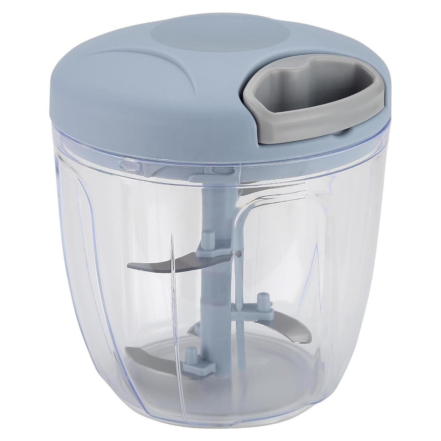 Picador de Verduras Manual DOSMAMZ 900ml Acero Inoxidable Gris