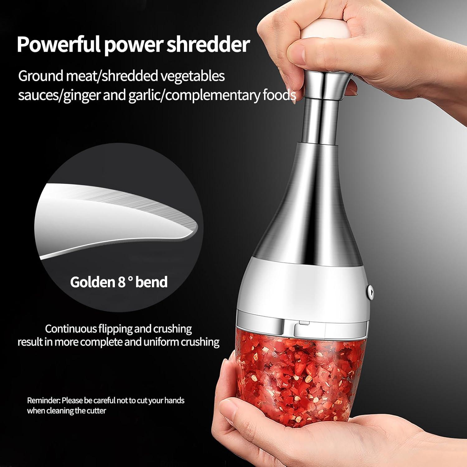 Mini Cortador de Ajo Genérico Acero Inoxidable 300g Manual