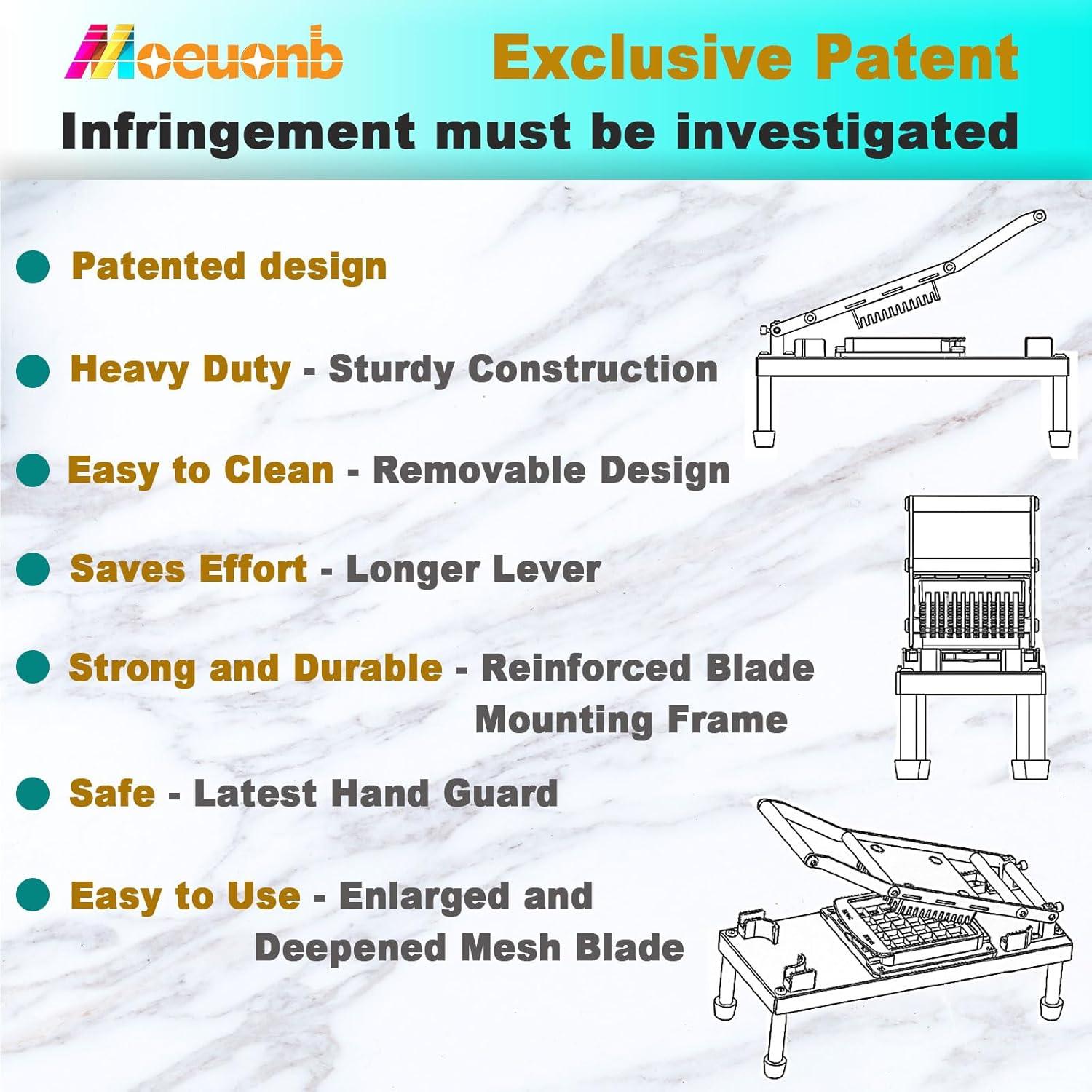 Cortador de Verduras Moeuonb Todo-en-1 con 8 Cuchillas