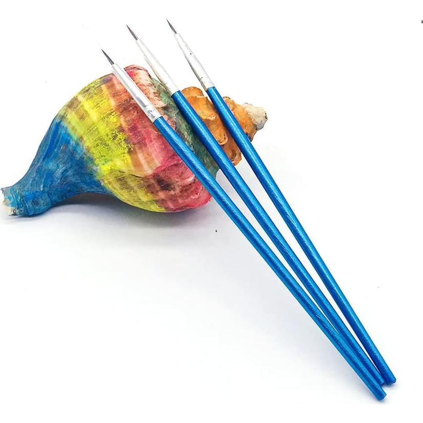 Paquete de 60 Pinceles RUIHCBY Punta Fina para Pintura