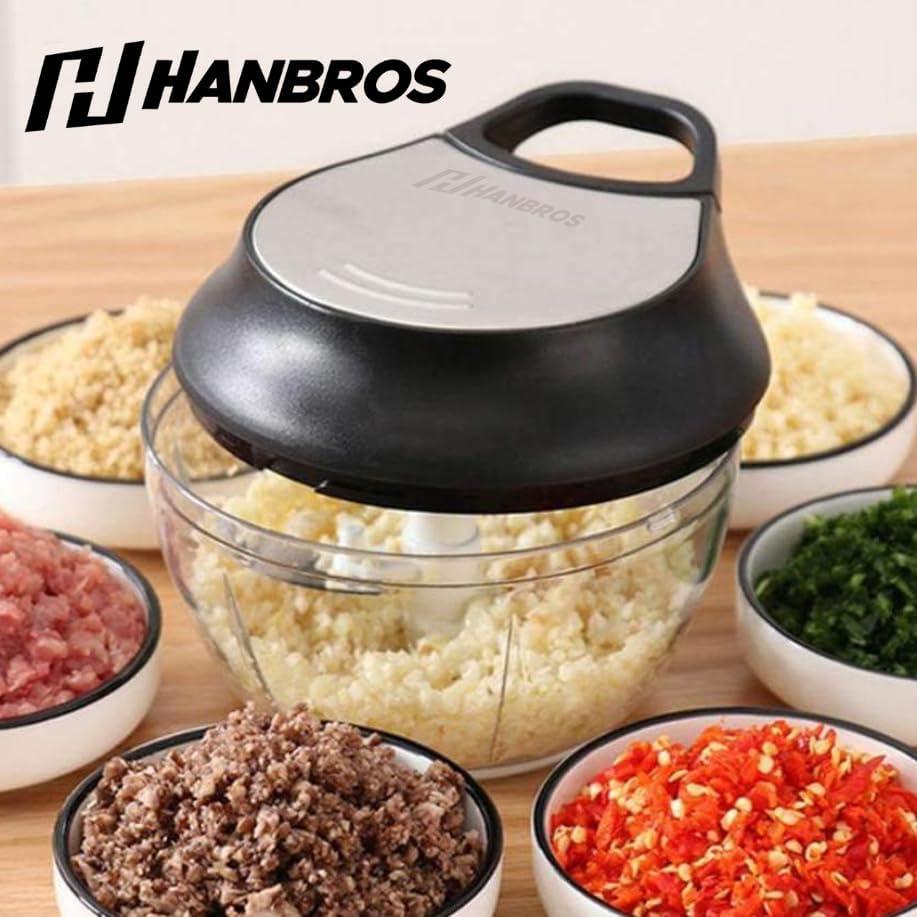 Procesador de Alimentos Manual Hanbros 2 Tazas Picador de Verduras