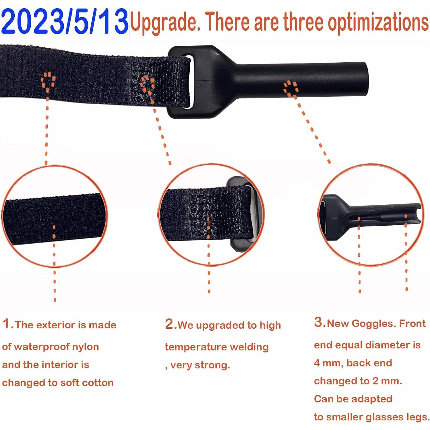 Correa Ajustable para Gafas KSACLE - 4 Piezas Universal