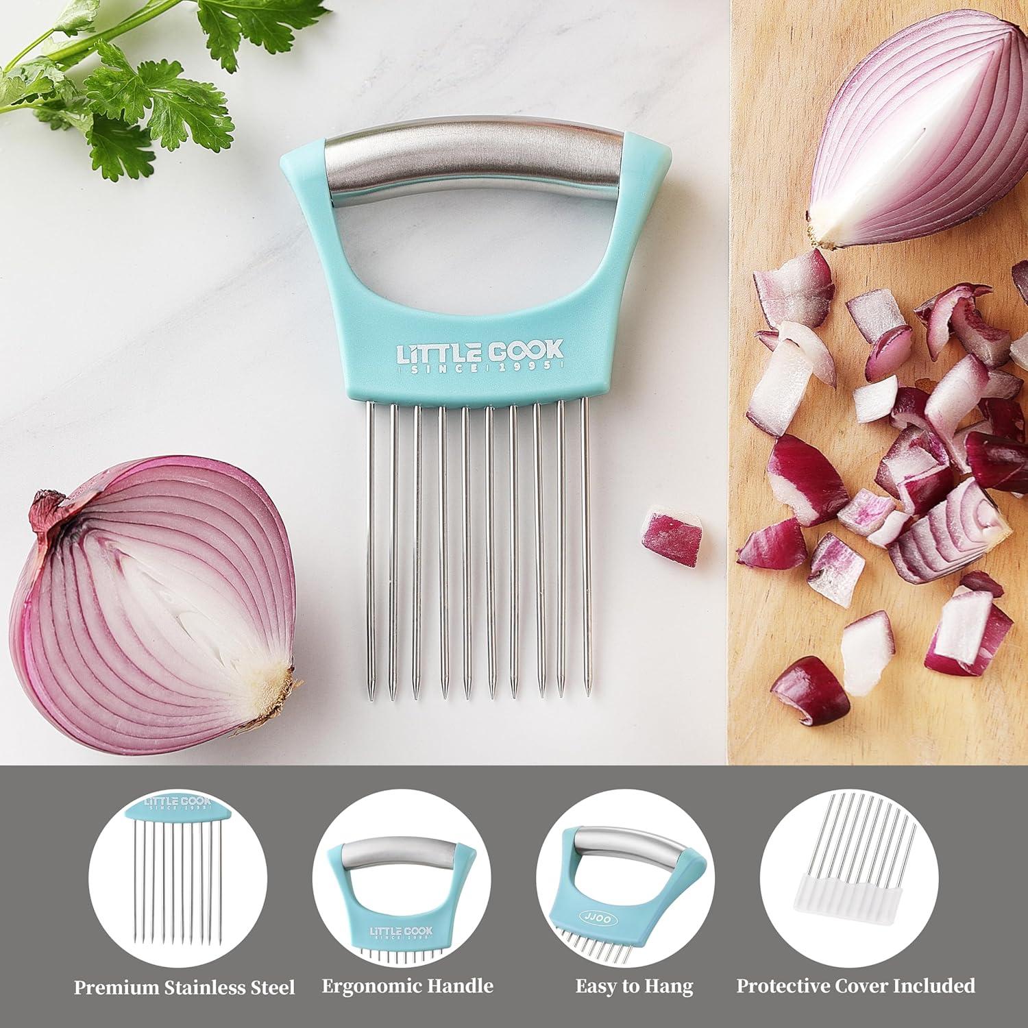 Cortador de Cebolla Little Cook Acero Inoxidable Apto Lavavajillas