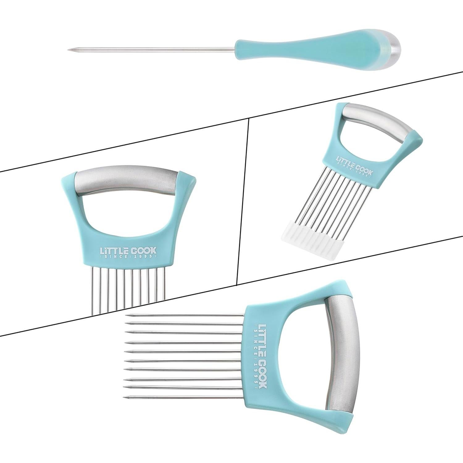 Cortador de Cebolla Little Cook Acero Inoxidable Apto Lavavajillas