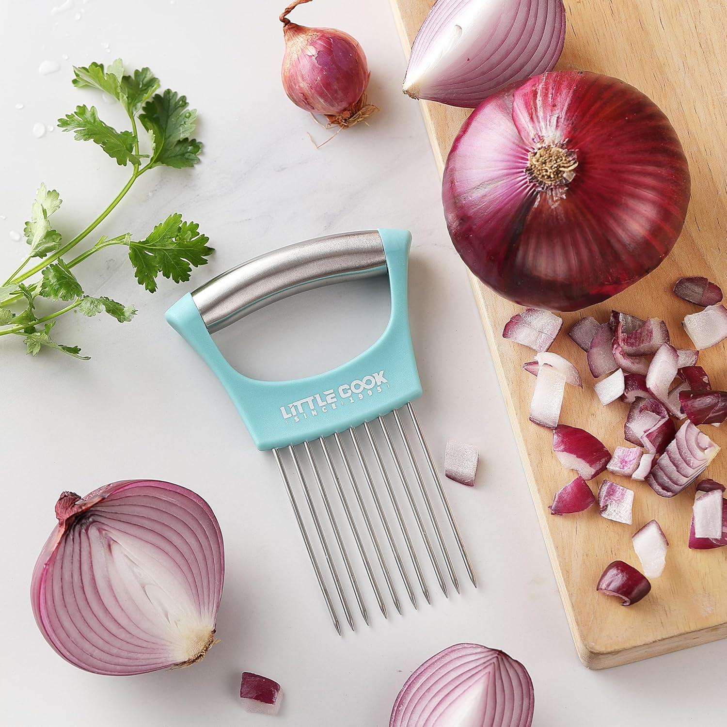 Cortador de Cebolla Little Cook Acero Inoxidable Apto Lavavajillas