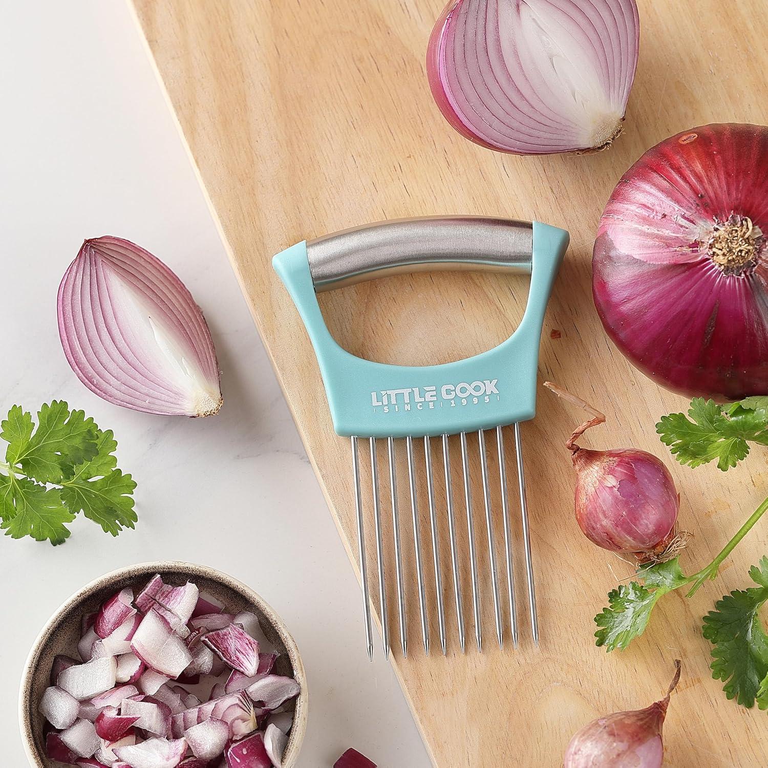 Cortador de Cebolla Little Cook Acero Inoxidable Apto Lavavajillas