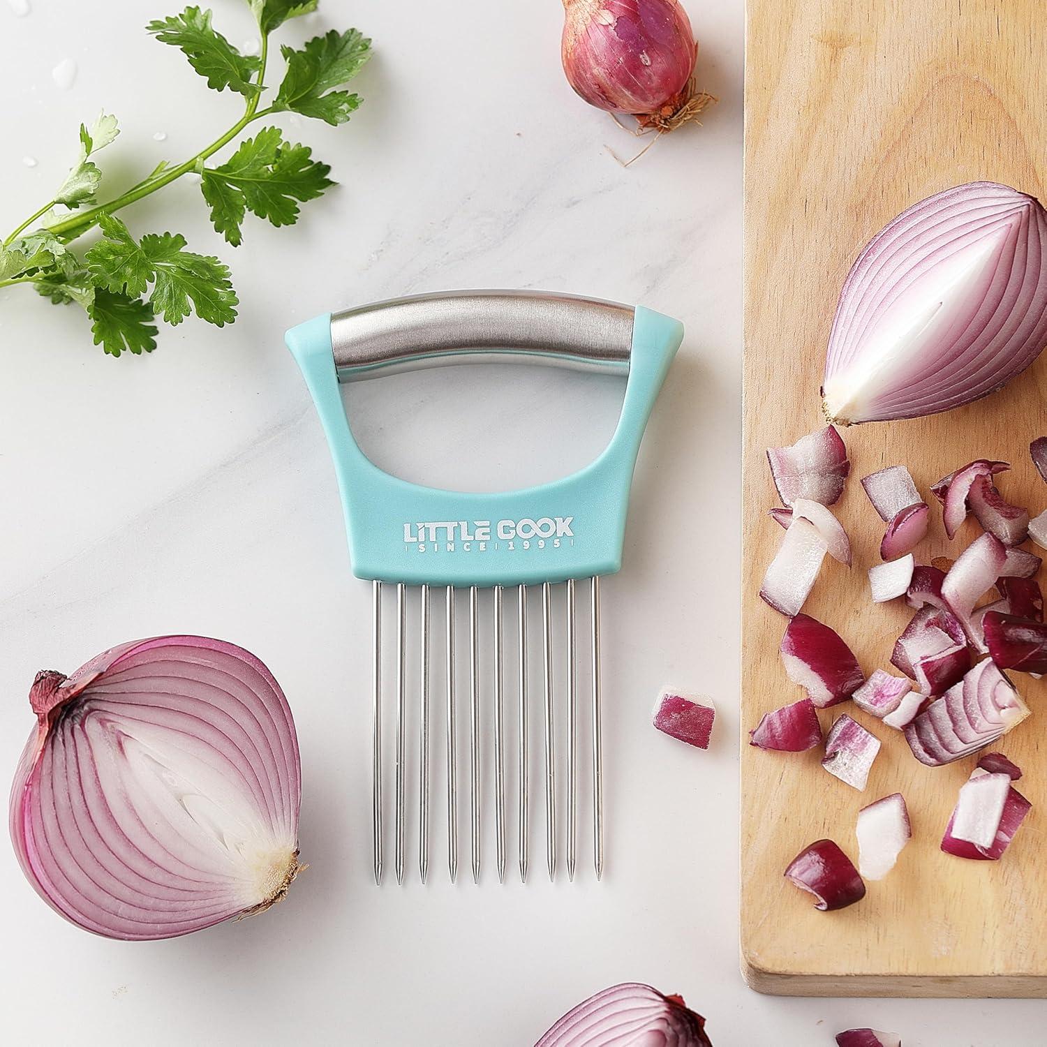 Cortador de Cebolla Little Cook Acero Inoxidable Apto Lavavajillas