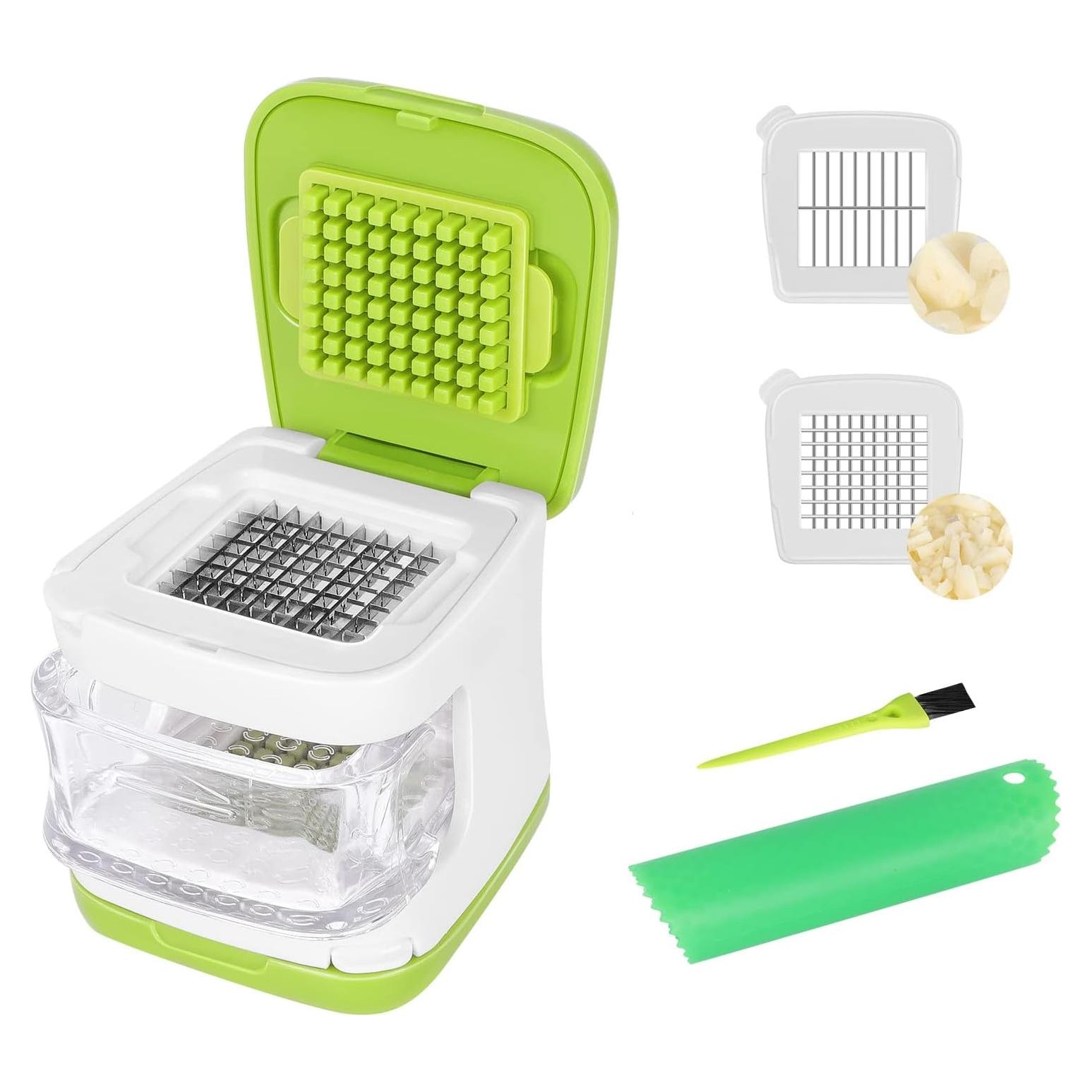 Juego de Prensa y Pelador de Ajo Wisekoti - Ergonomía y Fácil Limpieza