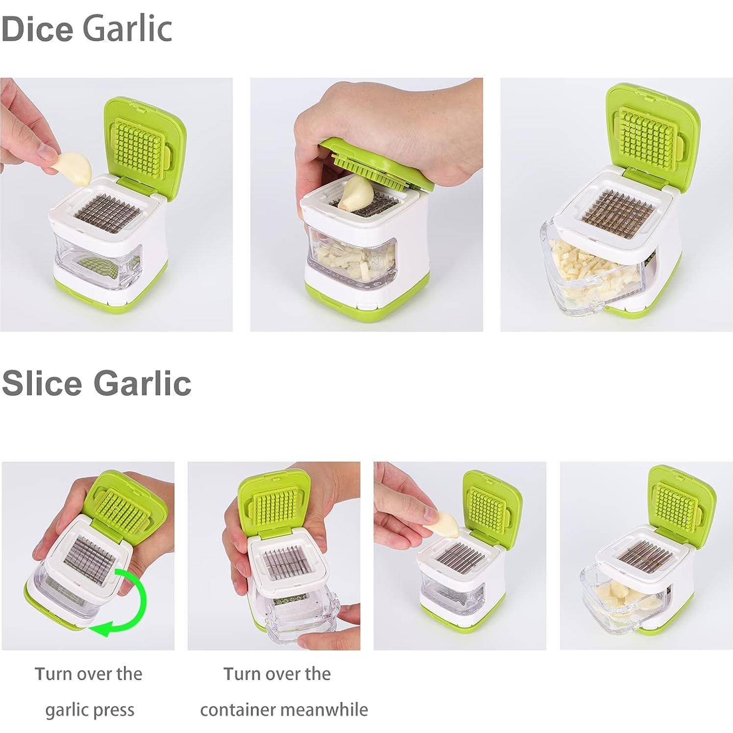 Juego de Prensa y Pelador de Ajo Wisekoti - Ergonomía y Fácil Limpieza