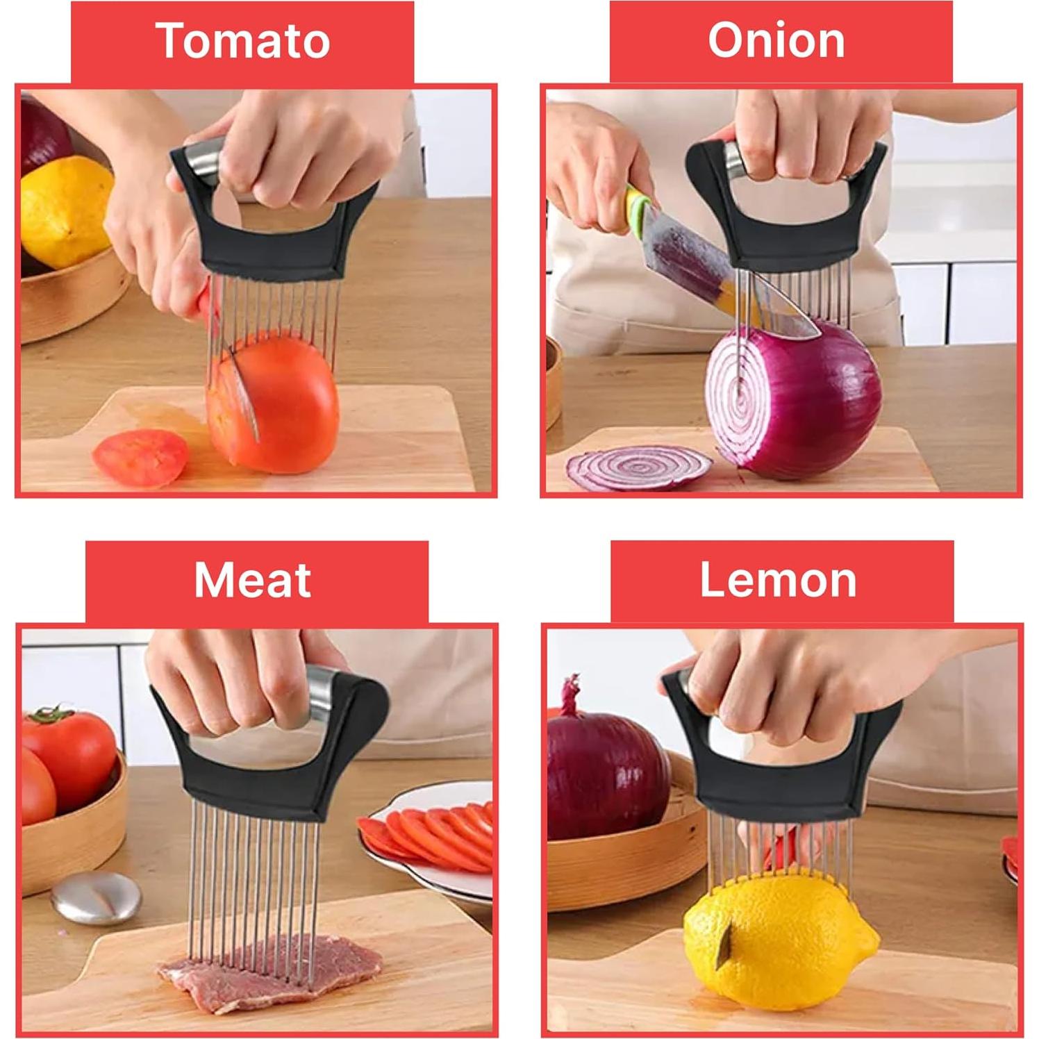 Soporte Cortar Cebolla JPAULETT Acero Inoxidable Ergonómico