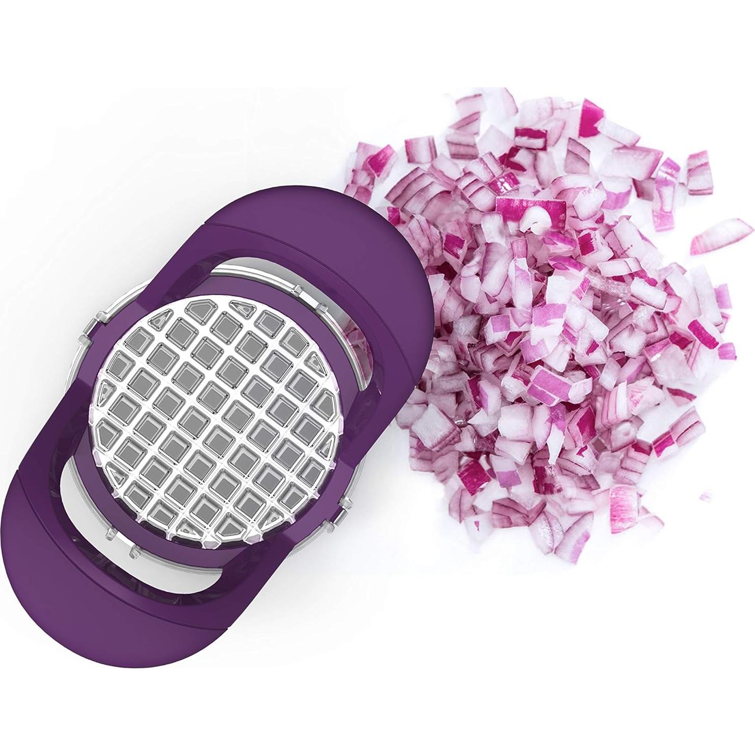 Picador de Cebolla Prepara Acero Inoxidable Púrpura 0.18 kg