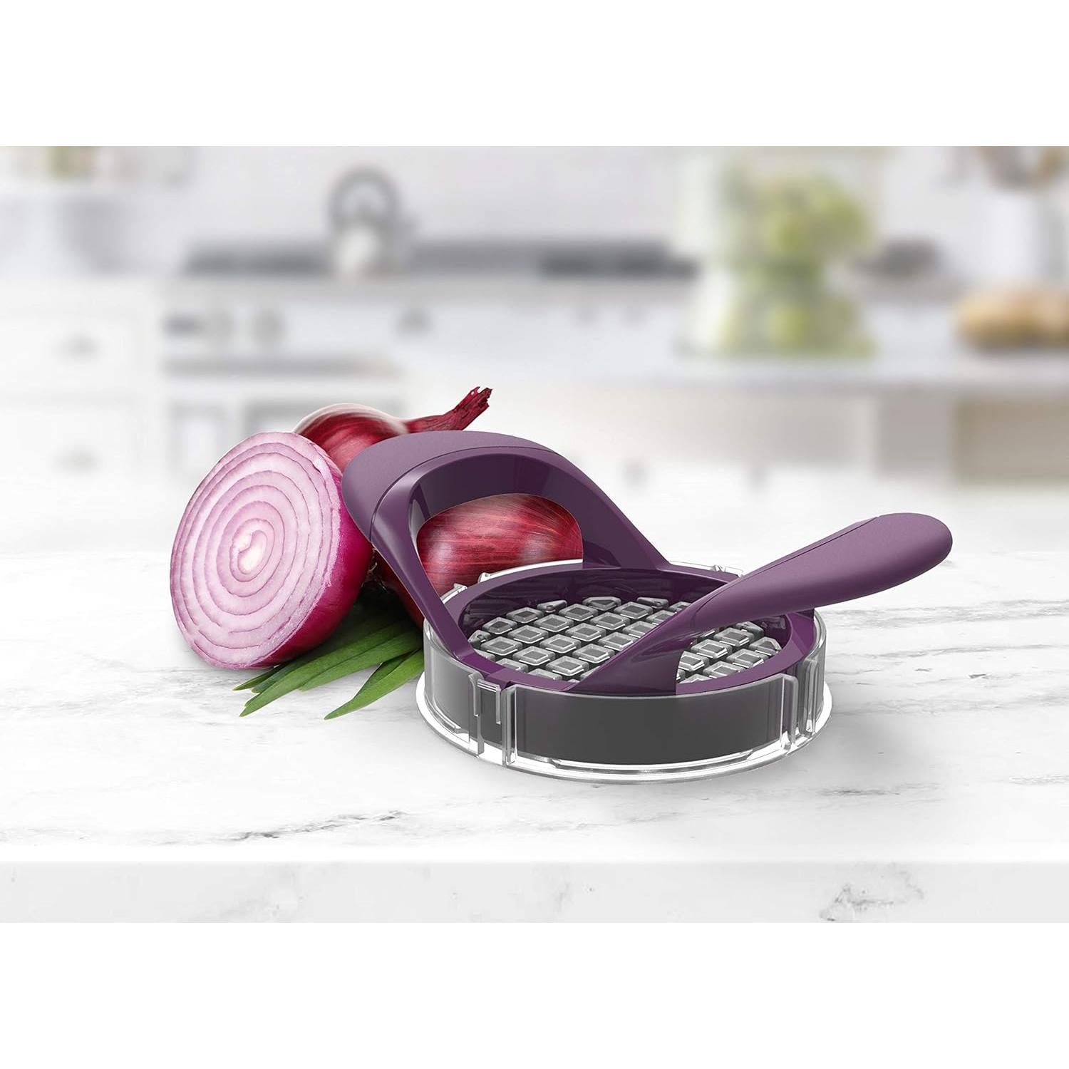 Picador de Cebolla Prepara Acero Inoxidable Púrpura 0.18 kg