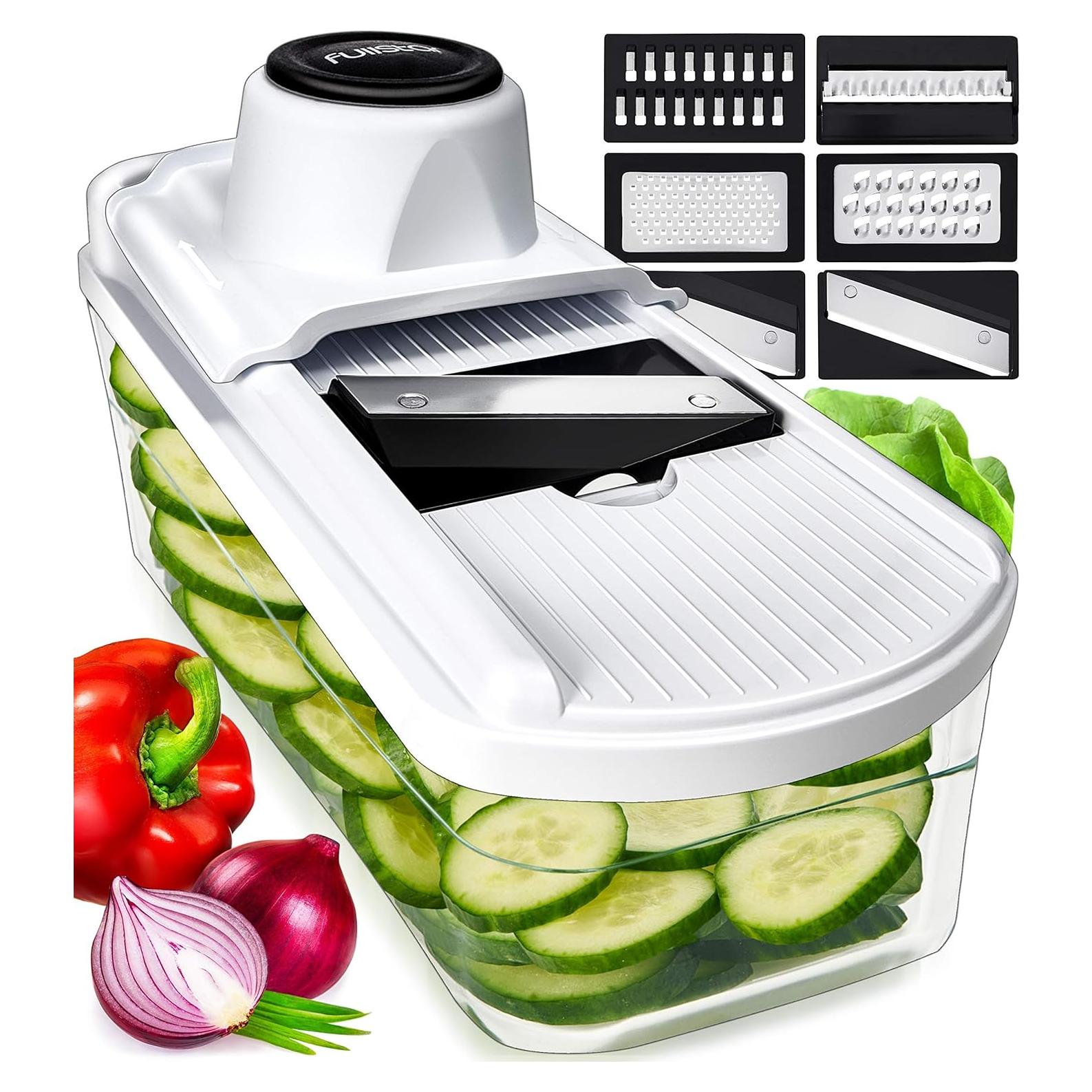 Cortador Mandolina 7 en 1 Fullstar Blanco Acero Inoxidable