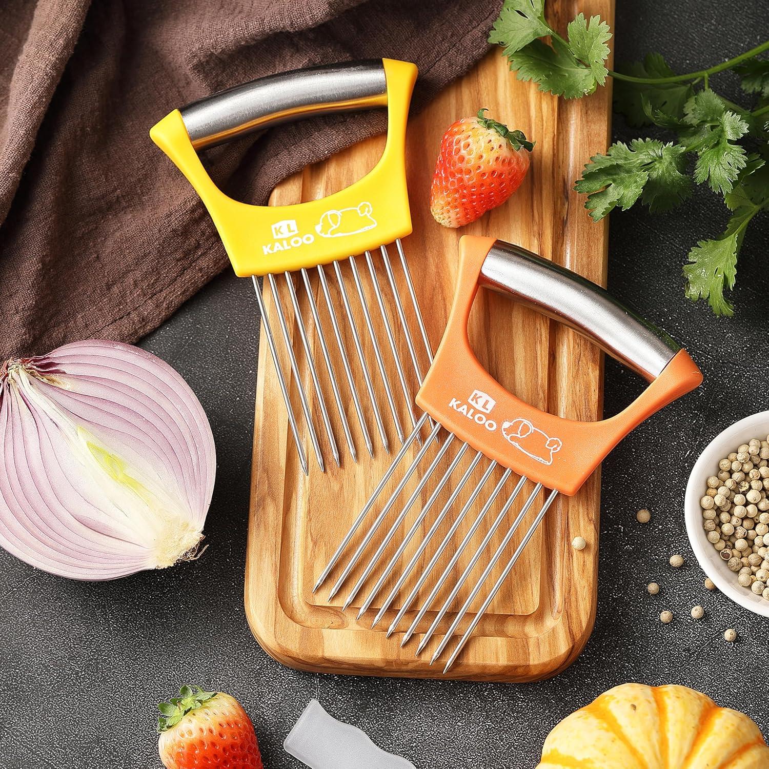 Cortador de Cebolla Kaloo Acero Inoxidable 2PCS Apto Lavavajillas