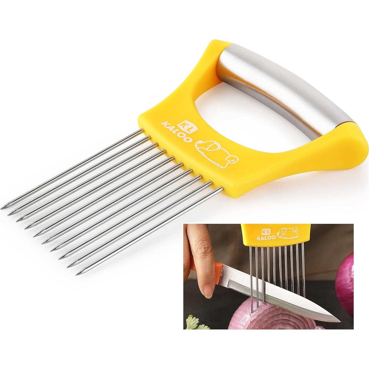 Cortador de Cebolla Kaloo Acero Inoxidable 2PCS Apto Lavavajillas