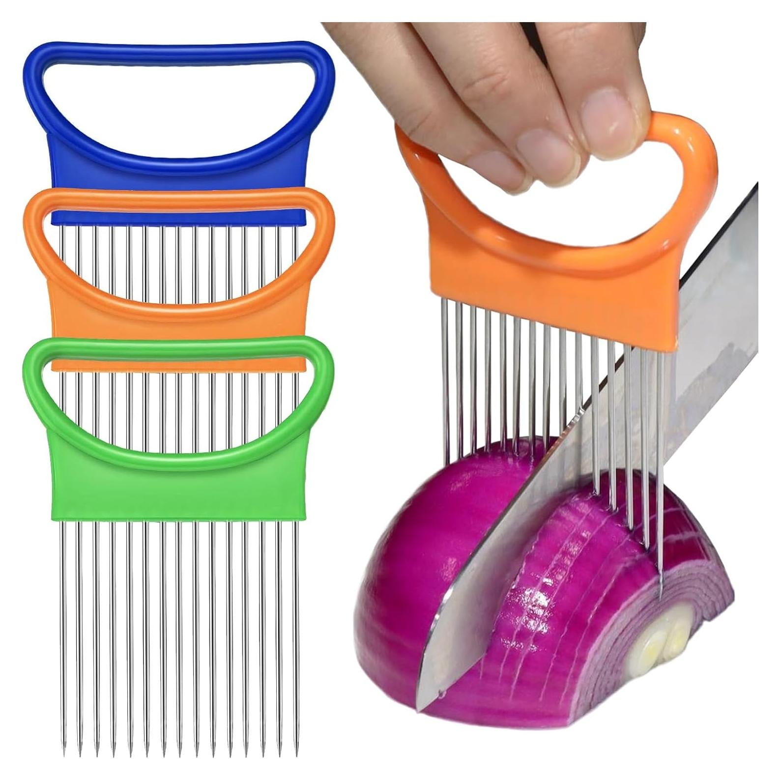 Cortador de Cebolla FANTEXY 3 Piezas Acero Inoxidable