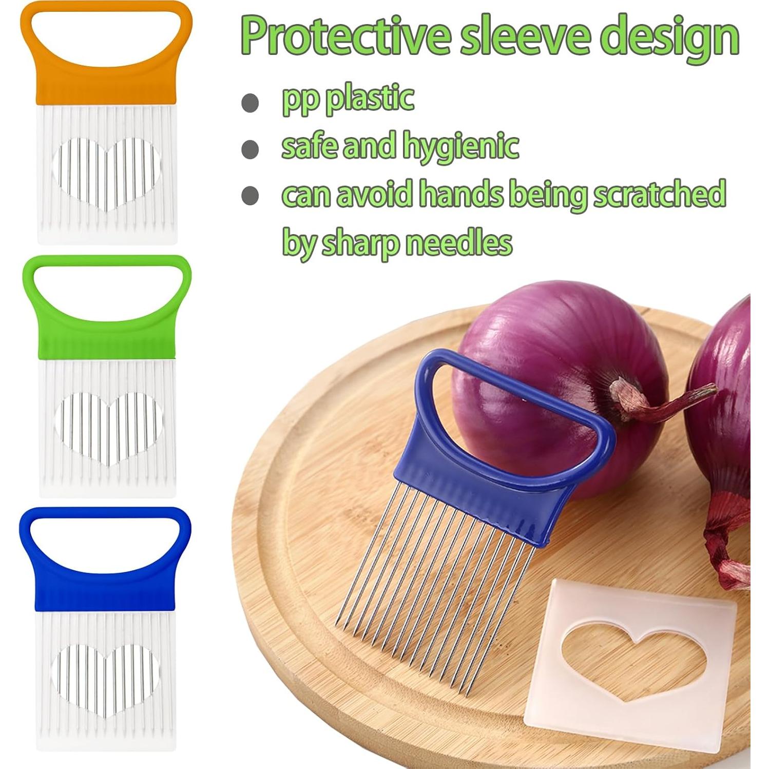 Cortador de Cebolla FANTEXY 3 Piezas Acero Inoxidable