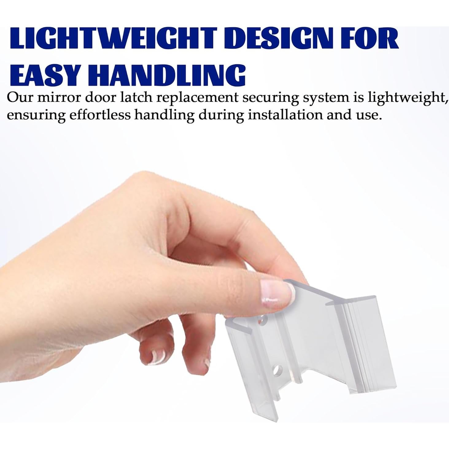 Pestillo de Puerta Espejada Deslizante Aussio 4 Piezas