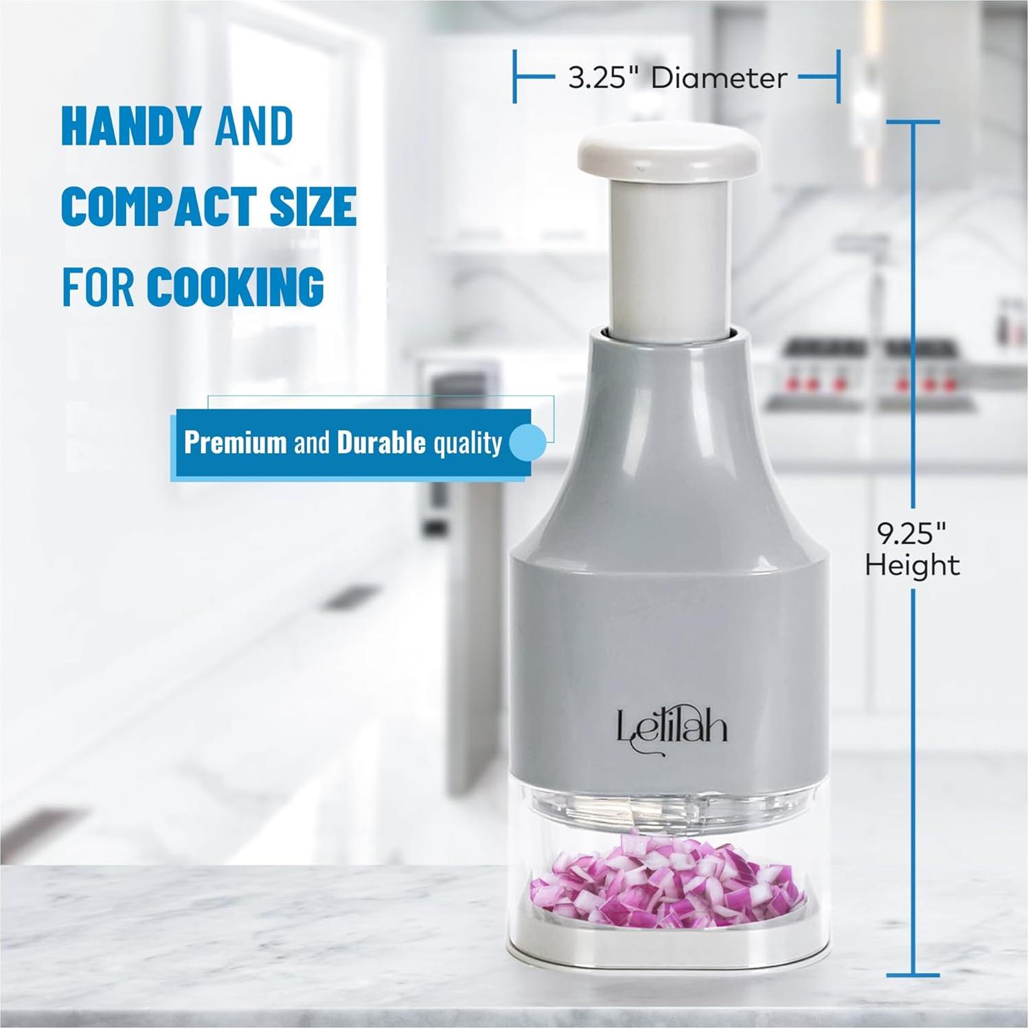 Picador Manual de Alimentos Lelilah - Acero Inoxidable, 255g