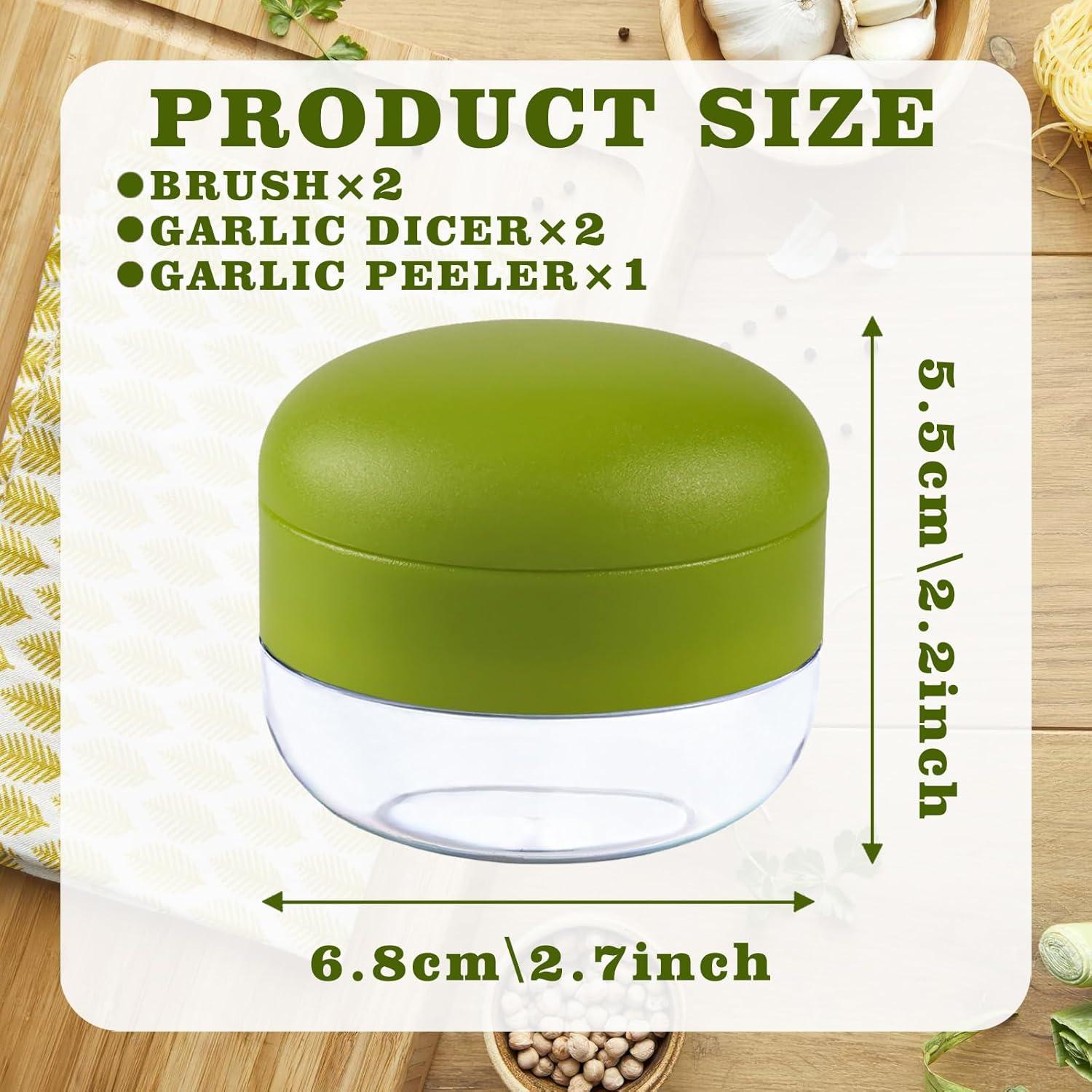 Prensa de Ajo Nokiils Acero Inoxidable 2 Pcs con Pelador