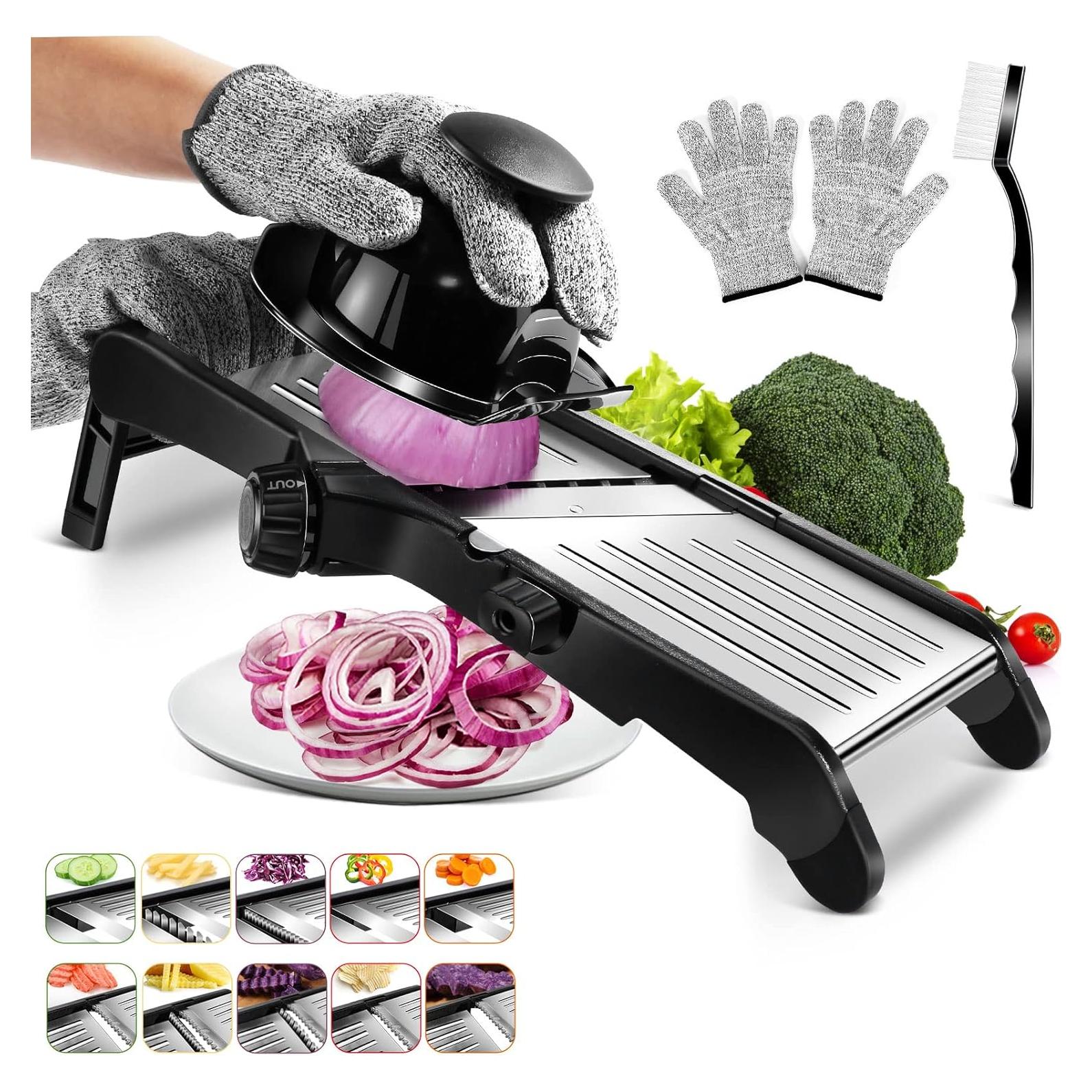 Mandolina Cortadora Ajustable MASTERTOP Acero Inoxidable