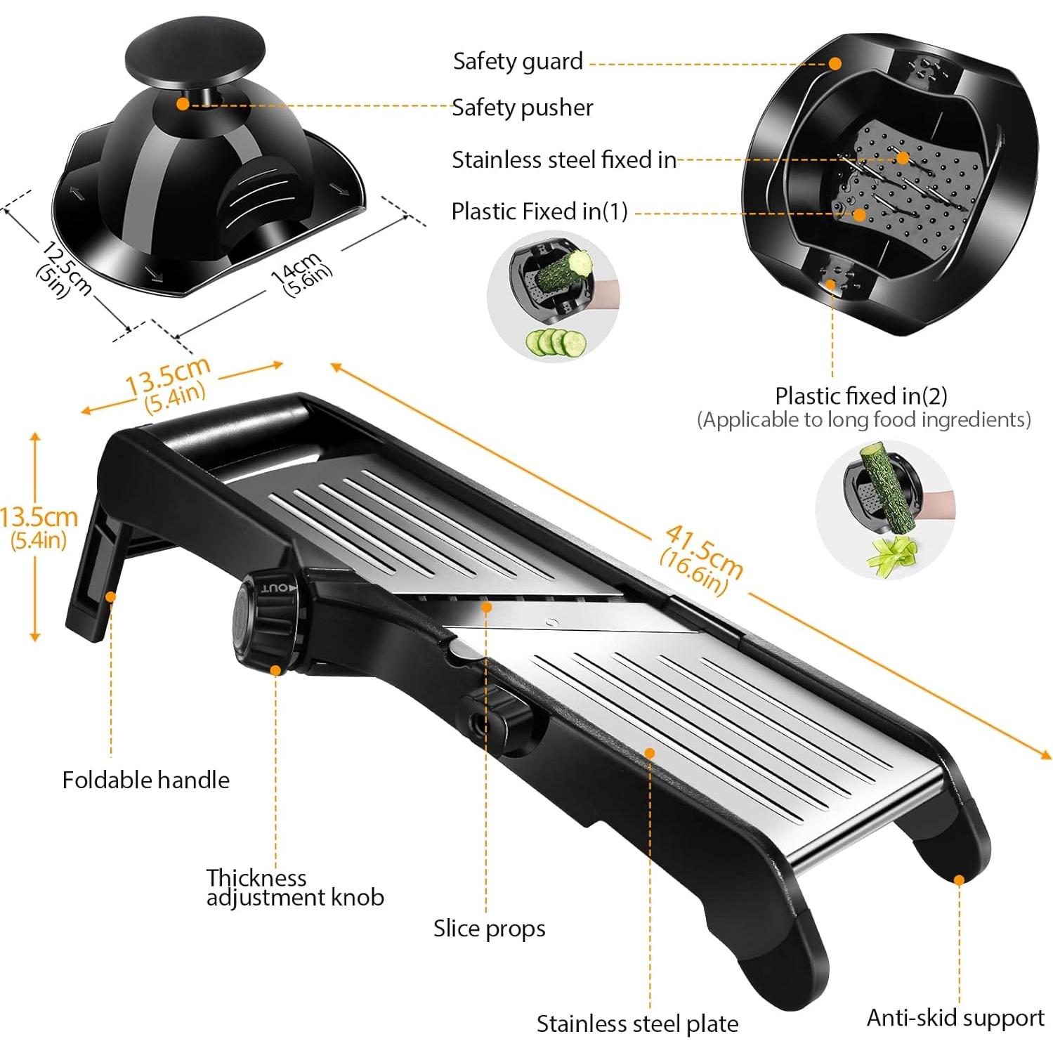 Mandolina Cortadora Ajustable MASTERTOP Acero Inoxidable