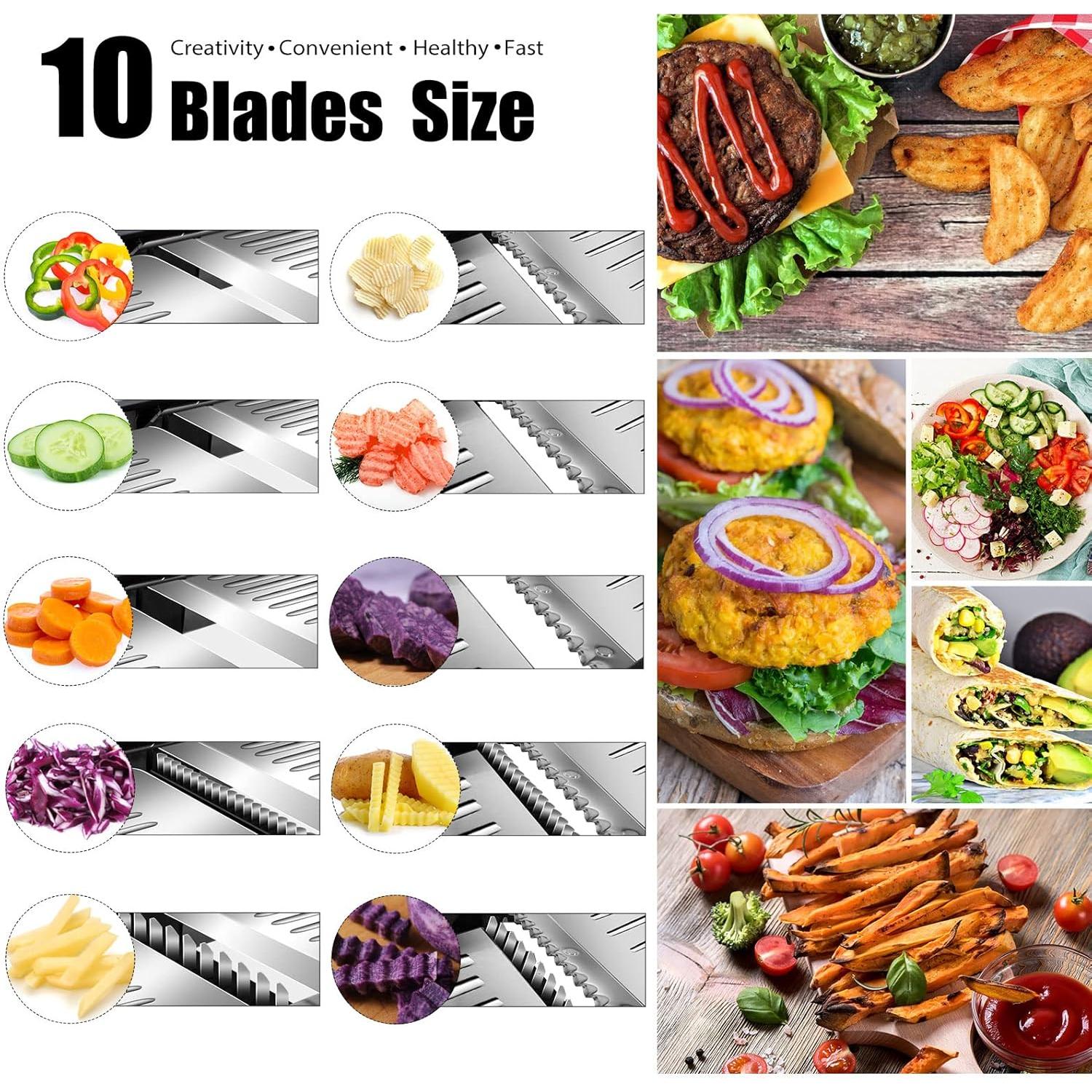 Mandolina Cortadora Ajustable MASTERTOP Acero Inoxidable