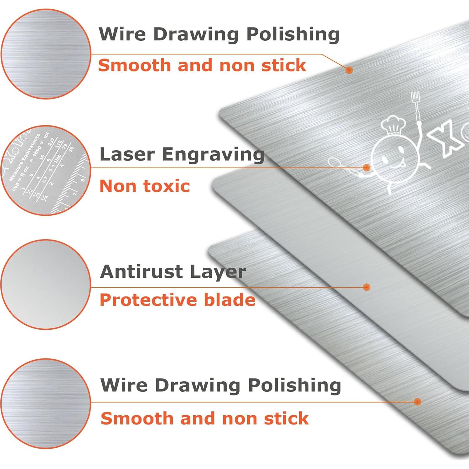 Cortador de cebolla XoYoZo con raspador de acero inoxidable