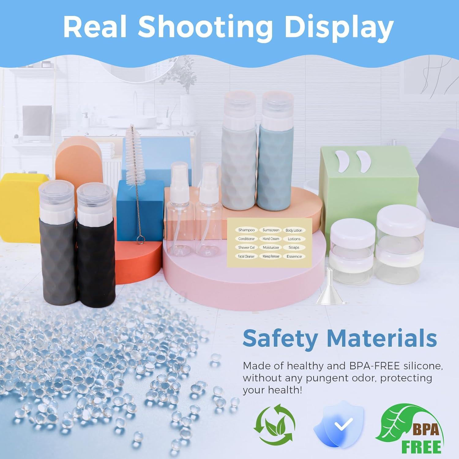 Set de 16 Botellas de Viaje Silevoler Aprobadas por TSA