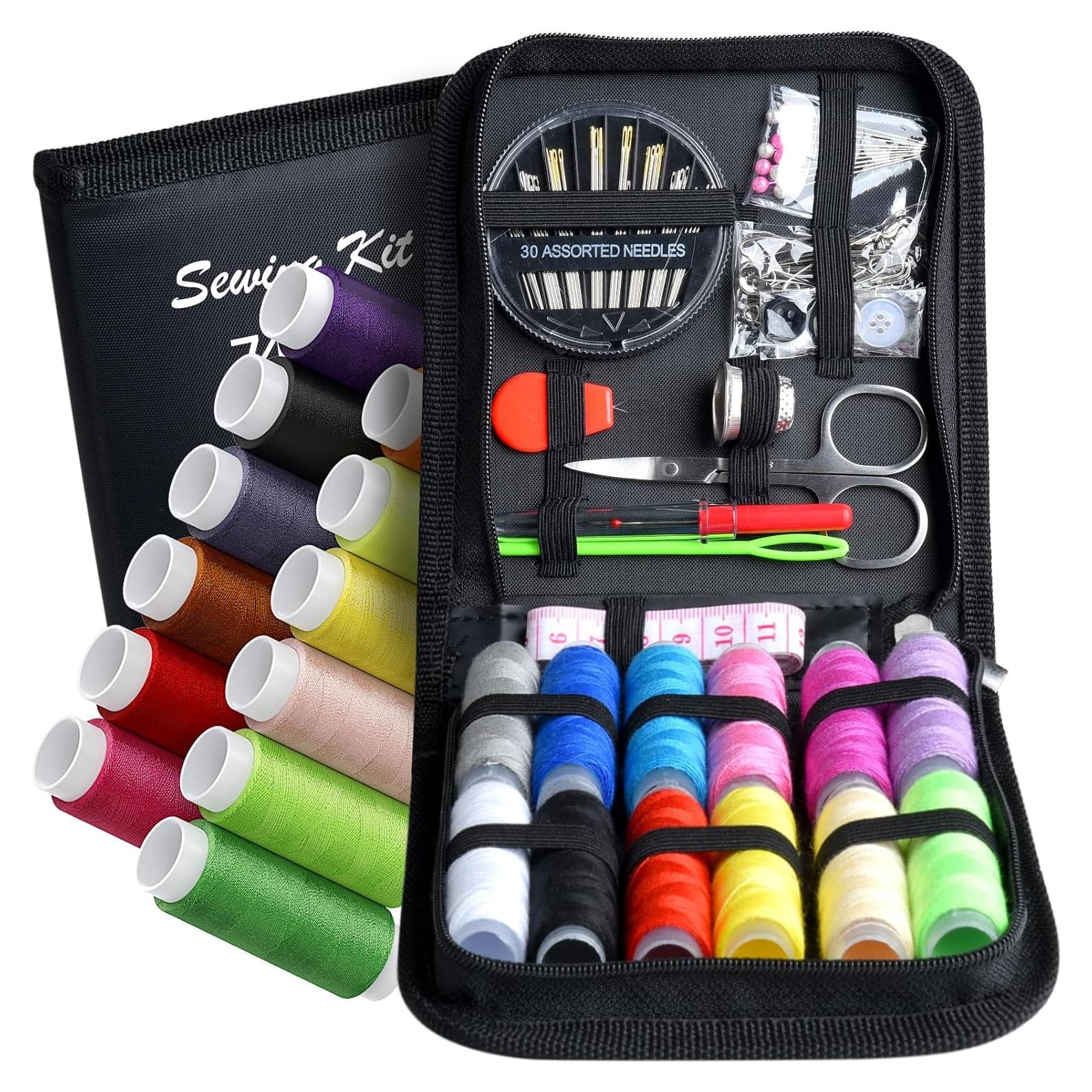 Kit de Costura Marcoon Mini Portátil 74 Piezas Accesorios