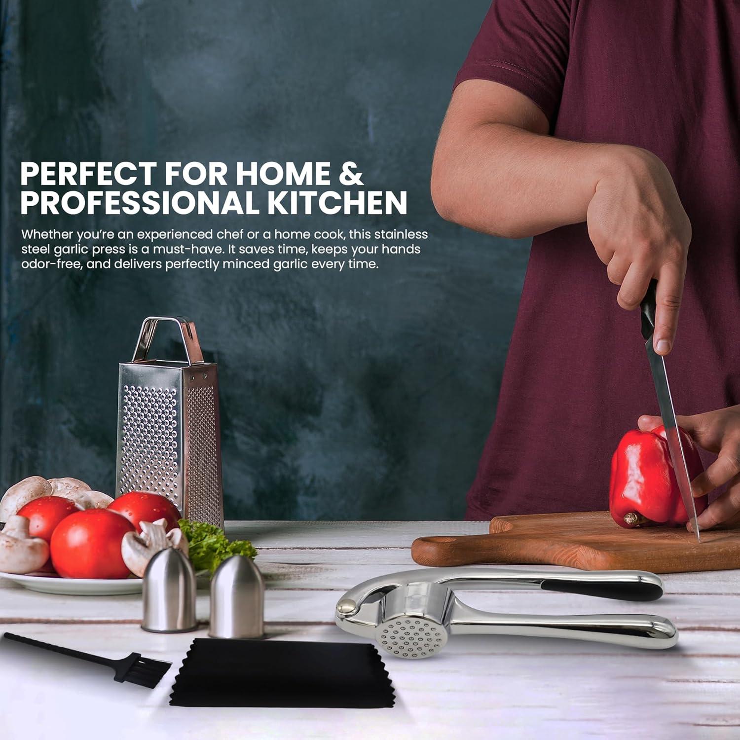 Prensa Picadora de Ajo Casafoyer Acero Inoxidable 238g