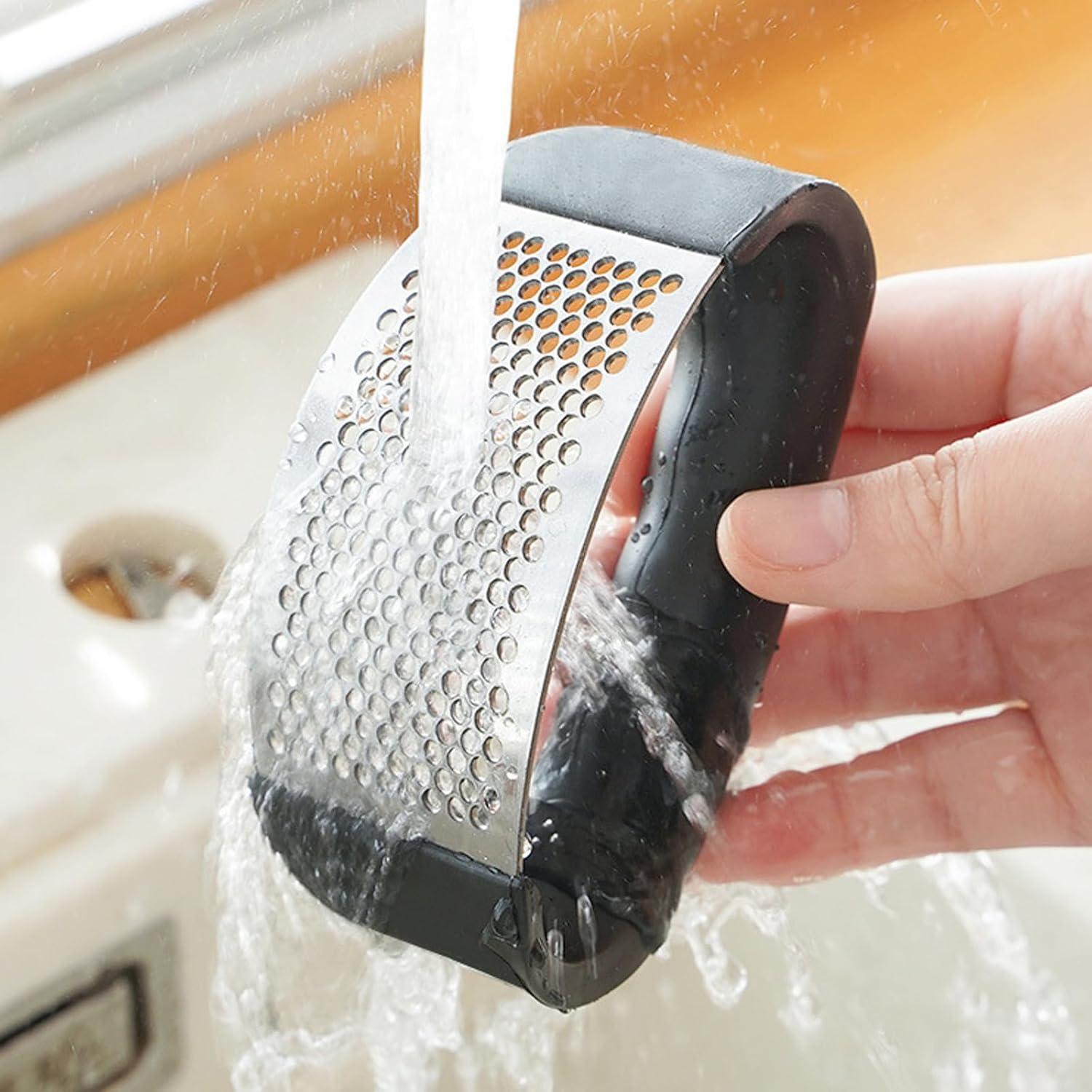 Prensa de Ajo Zemcxney Acero Inoxidable Ergonomica 10,67 cm