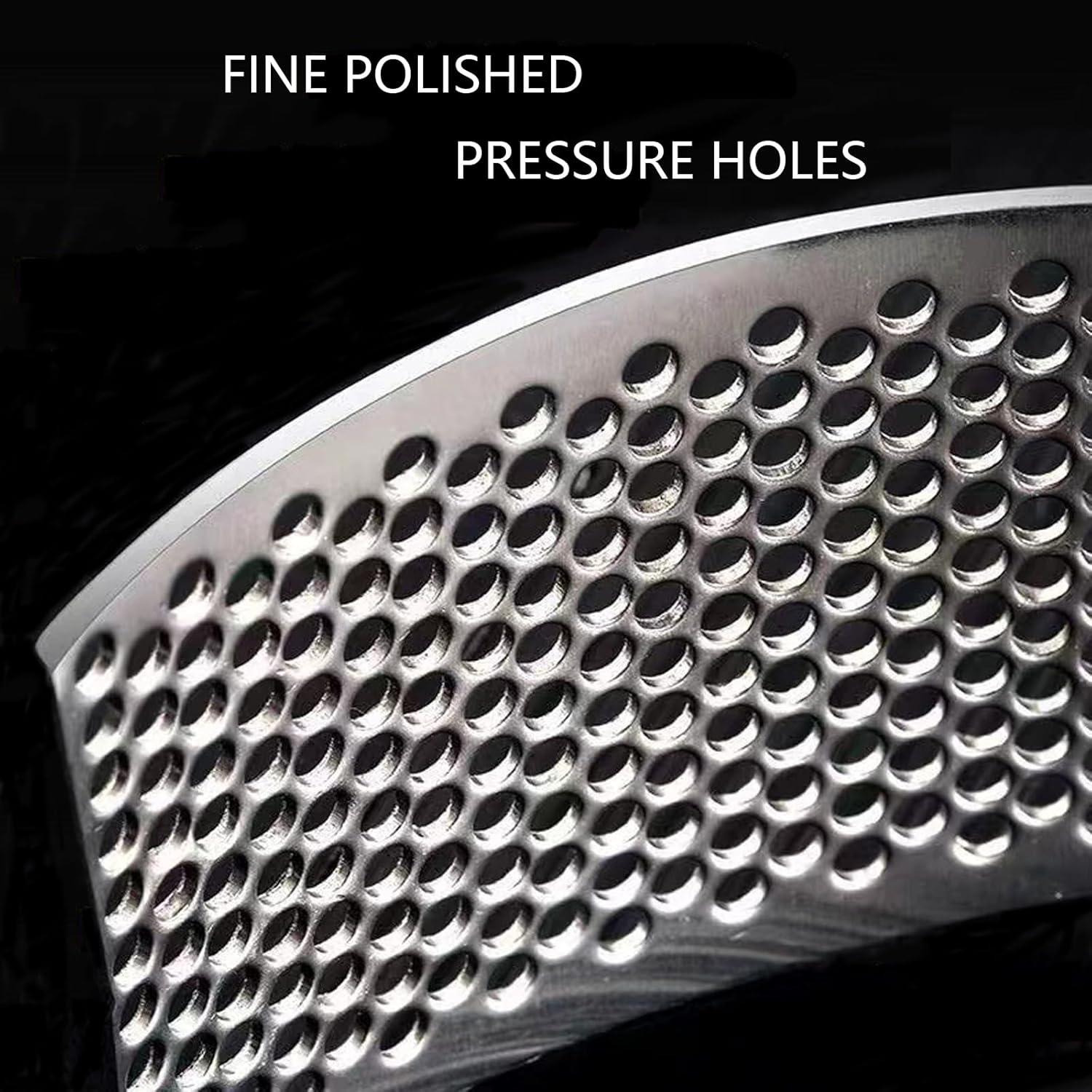 Prensa de Ajo Zemcxney Acero Inoxidable Ergonomica 10,67 cm