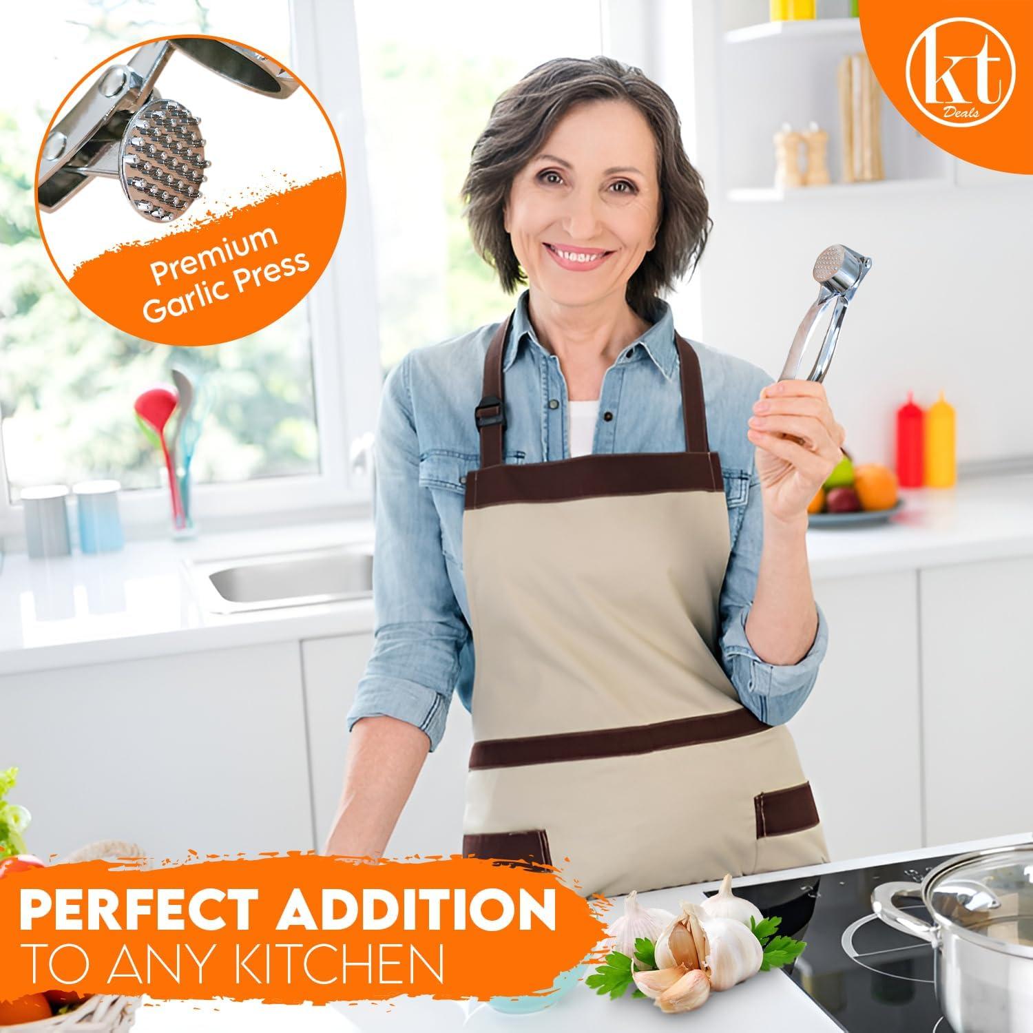 Prensa de Ajo KT Deals Metal Zinc Antioxidante 150g