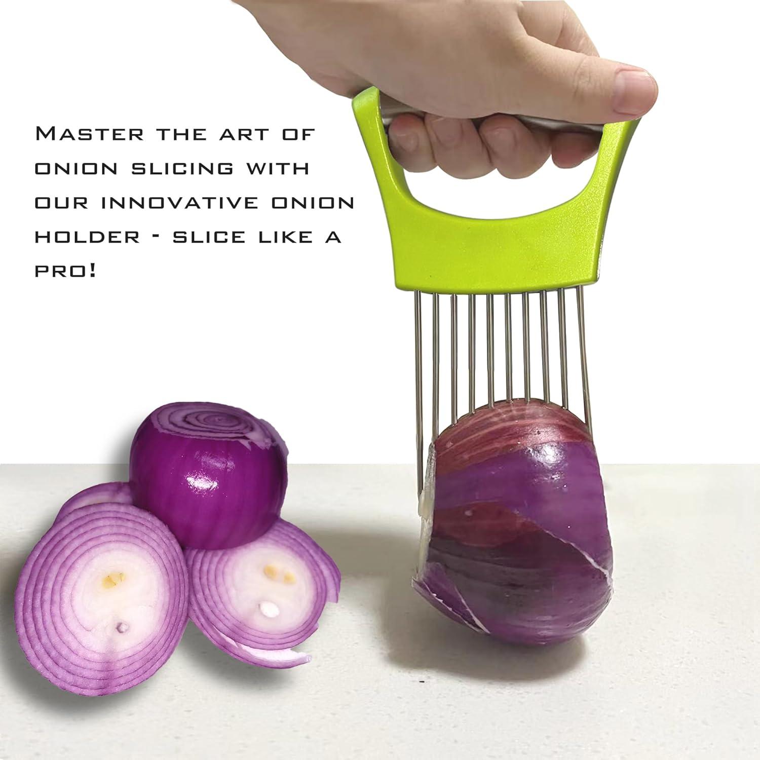 Soporte Cortar Cebollas ZRSCHYG Acero Inoxidable 2 Pack