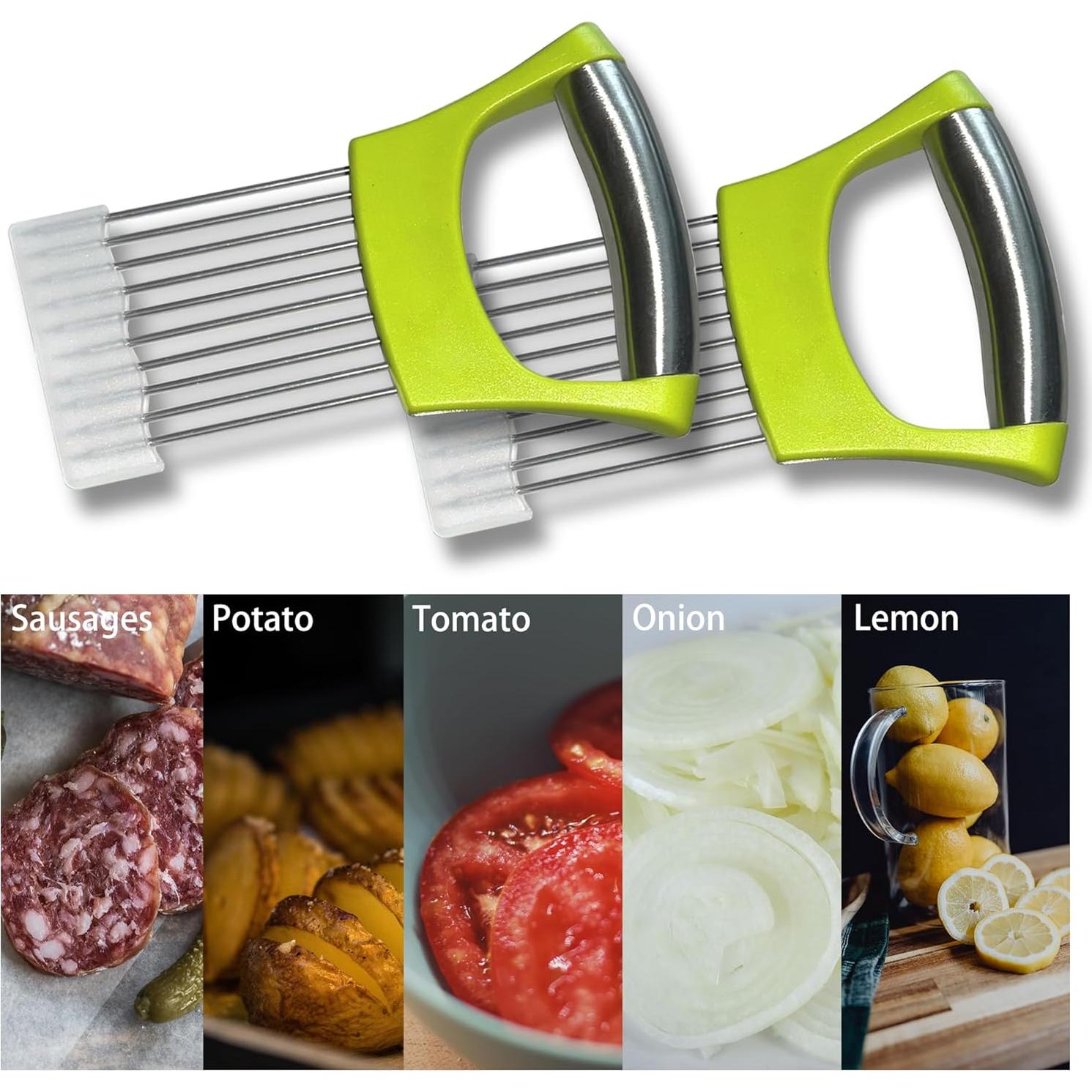 Soporte Cortar Cebollas ZRSCHYG Acero Inoxidable 2 Pack